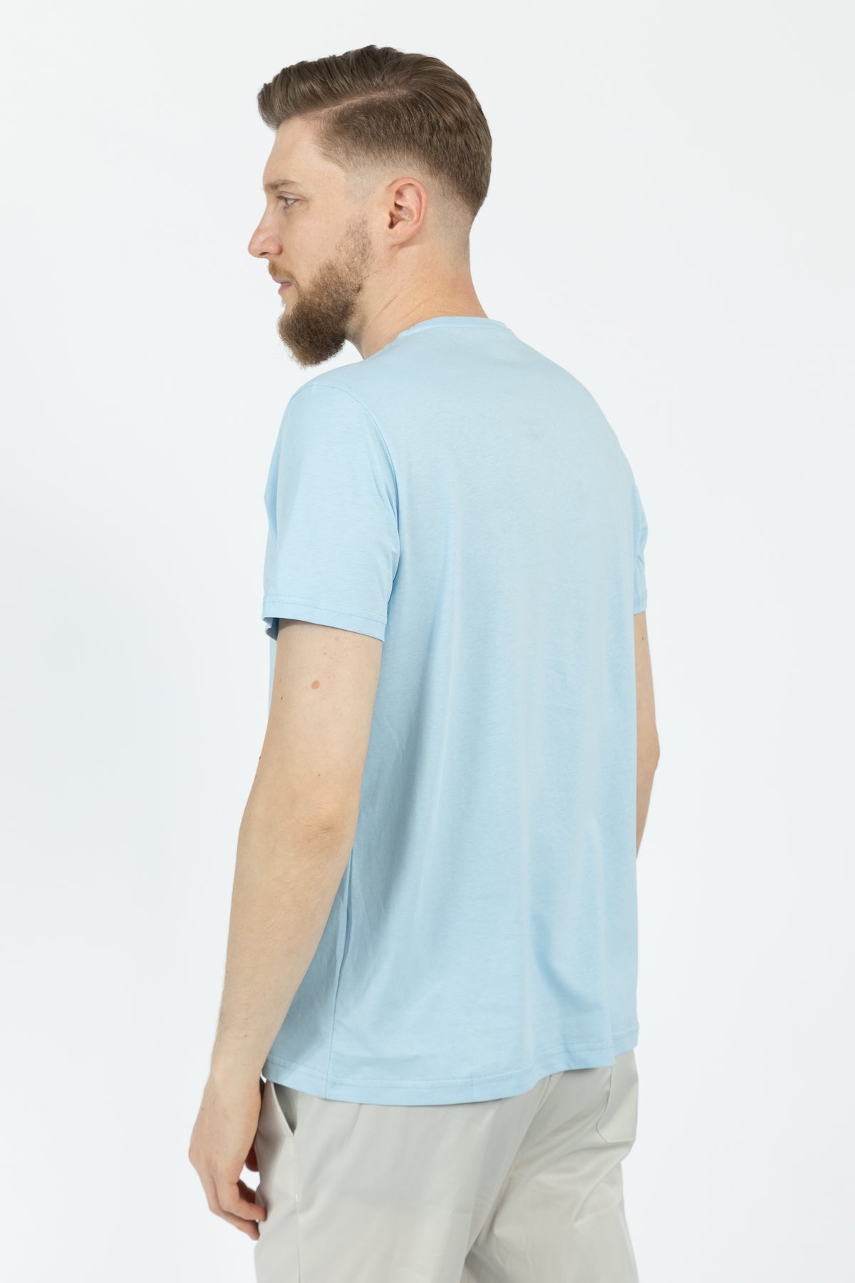 TRICOU SLIM FIT D'S DAMAT  - Bleu
