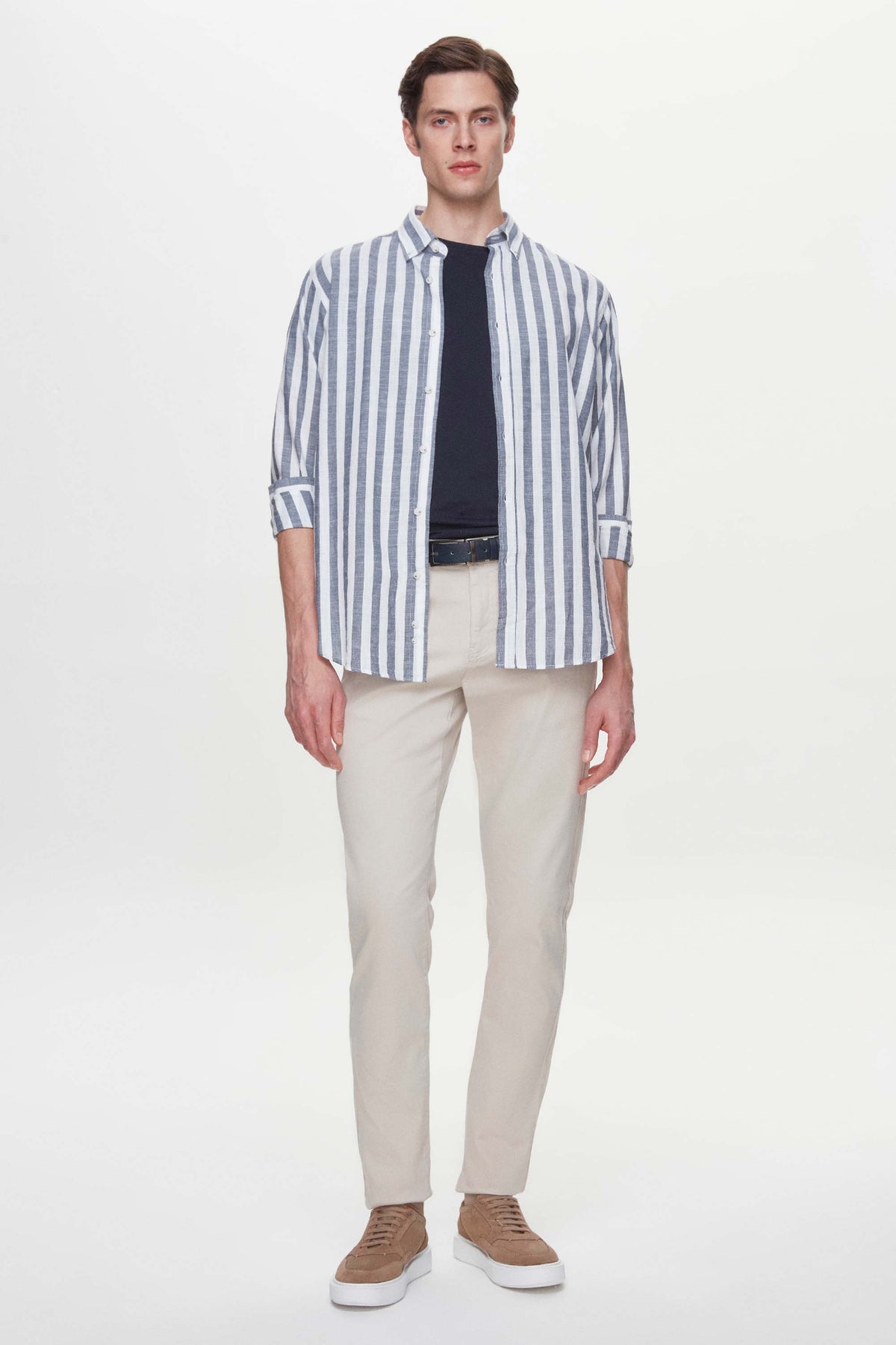 CAMASA CU DUNGI REGULAR FIT D'S DAMAT  - Bleumarin