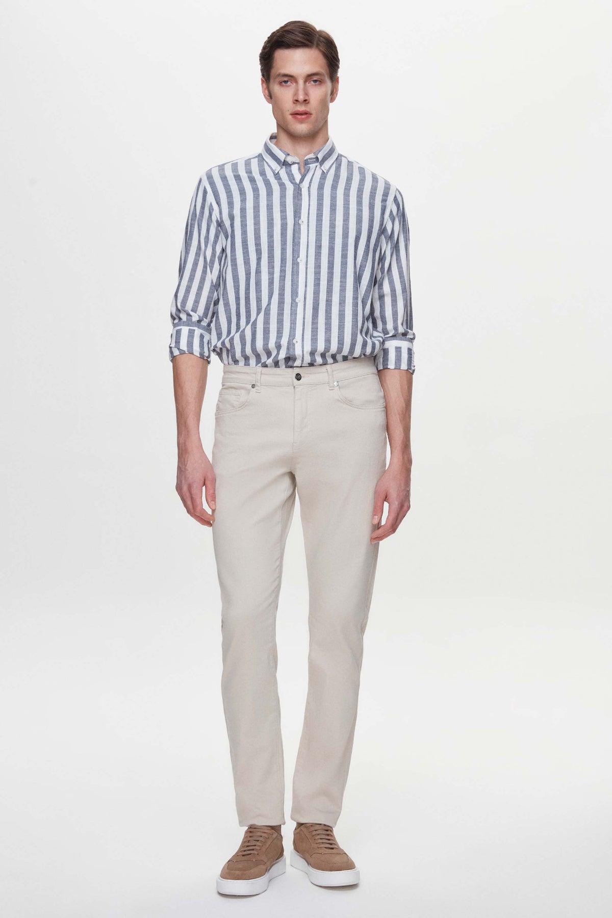 CAMASA CU DUNGI REGULAR FIT D'S DAMAT  - Bleumarin