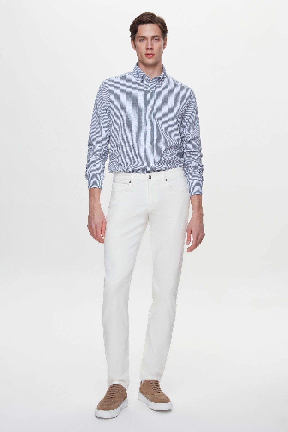 CAMASA CU DUNGI REGULAR FIT D'S DAMAT  - Bleumarin