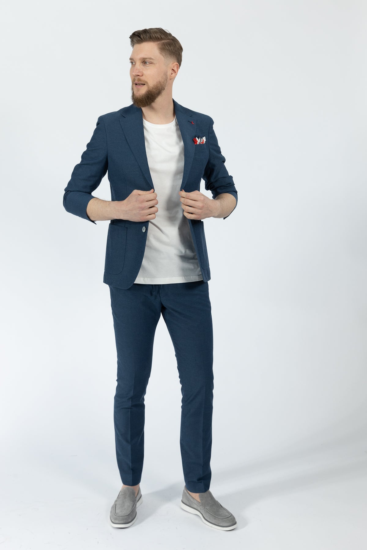 COSTUM CASUAL SLIM FIT D'S DAMAT  - Bleumarin
