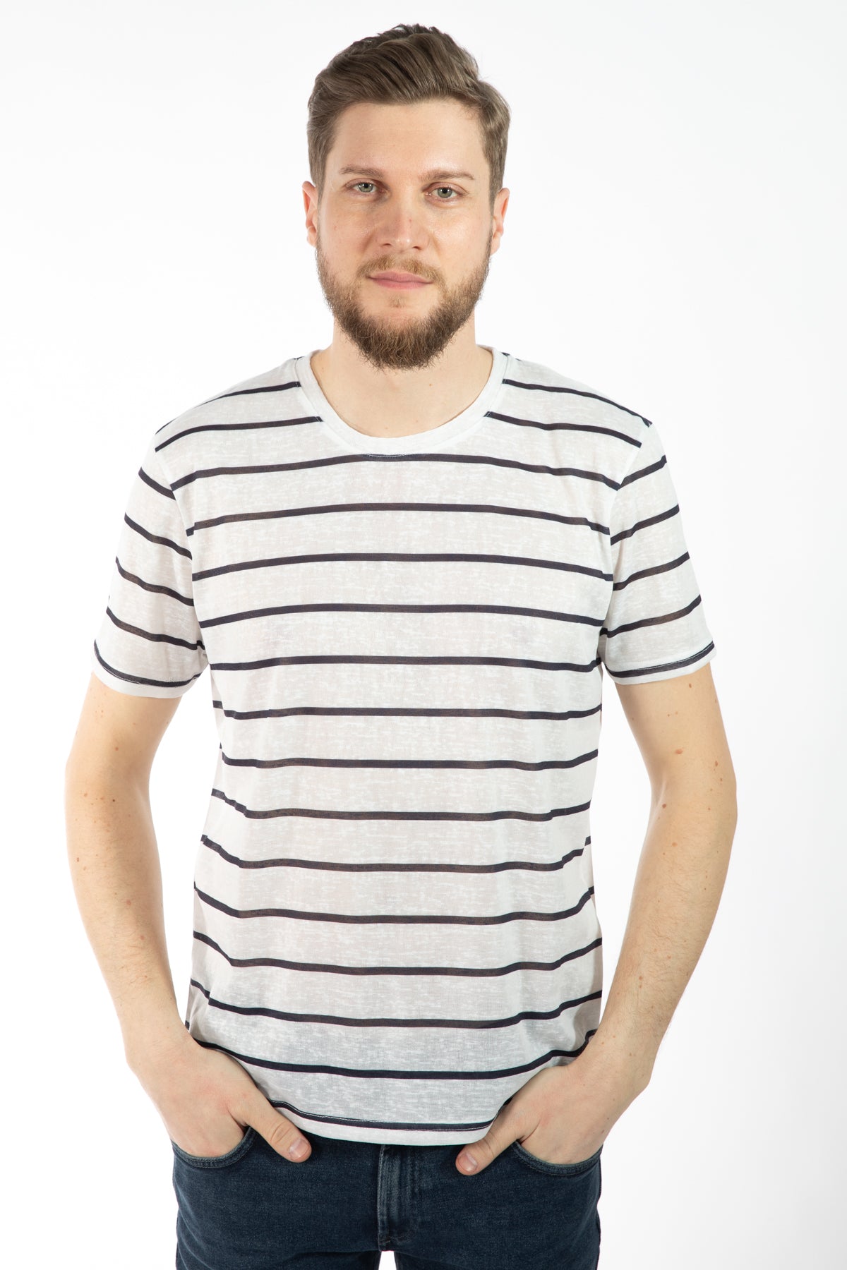 TRICOU REGULAR FIT D'S DAMAT  - Bleumarin