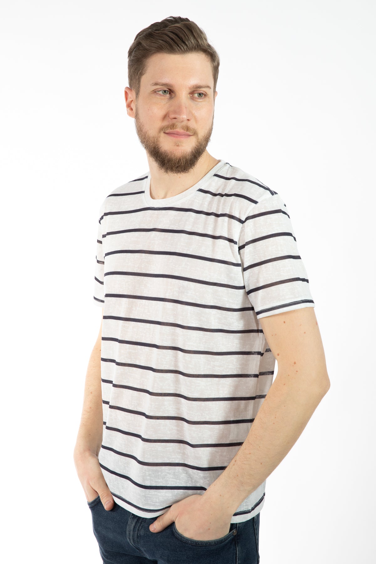 TRICOU REGULAR FIT D'S DAMAT  - Bleumarin