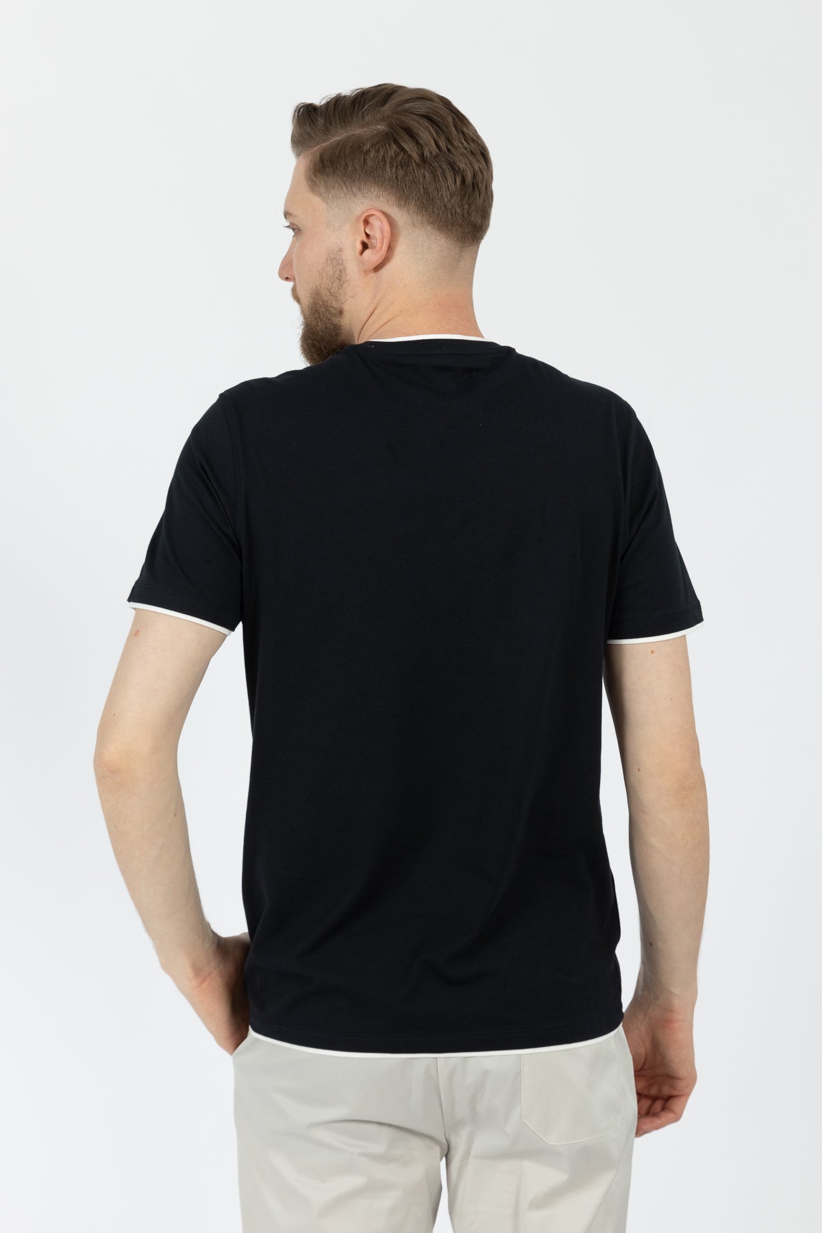 TRICOU REGULAR FIT D'S DAMAT  - Bleumarin