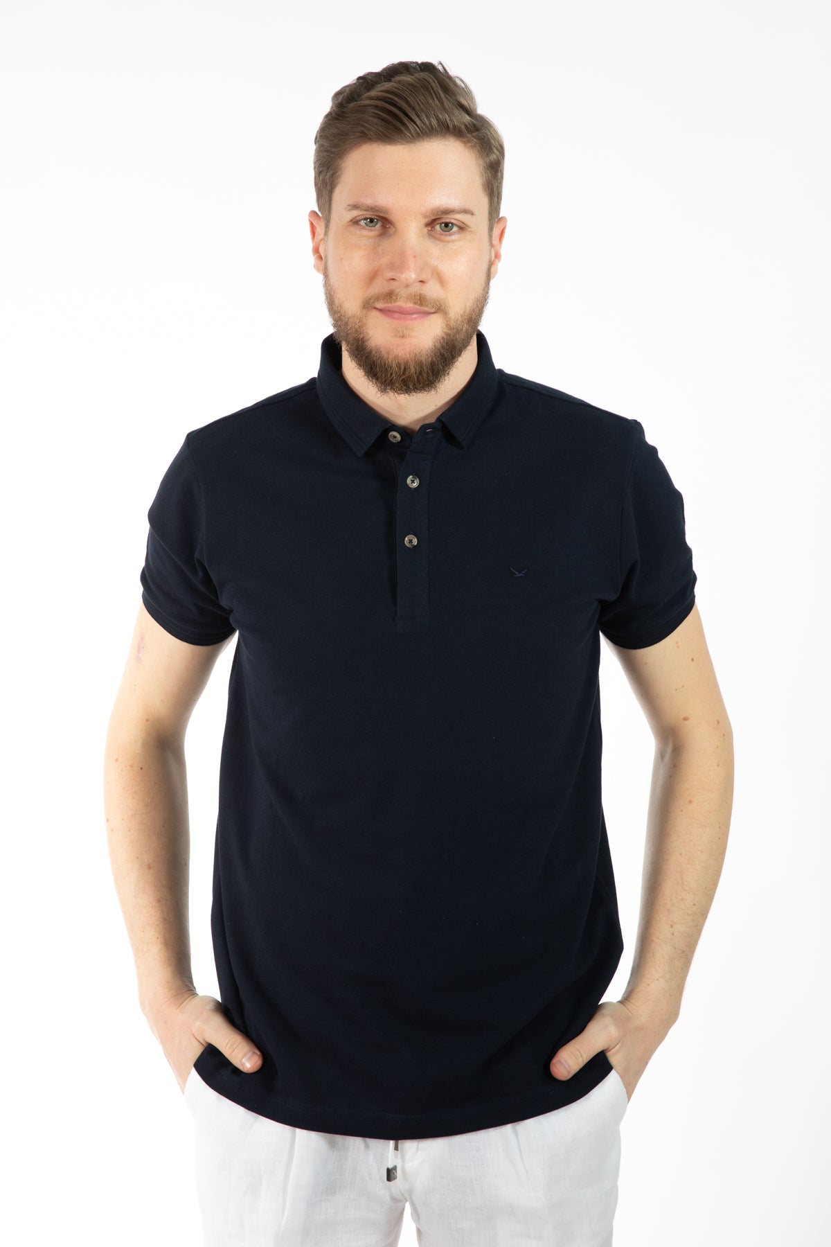 TRICOU REGULAR FIT D'S DAMAT  - Bleumarin
