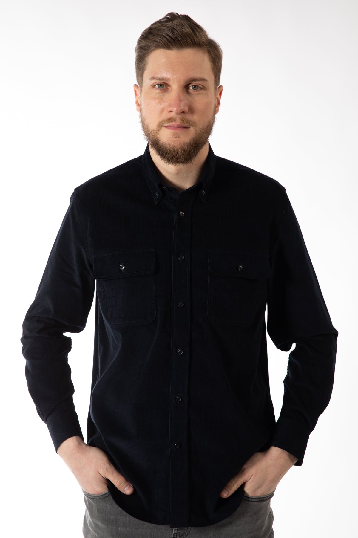 CAMASA CASUAL REGULAR FIT  D'S DAMAT  - Bleumarin