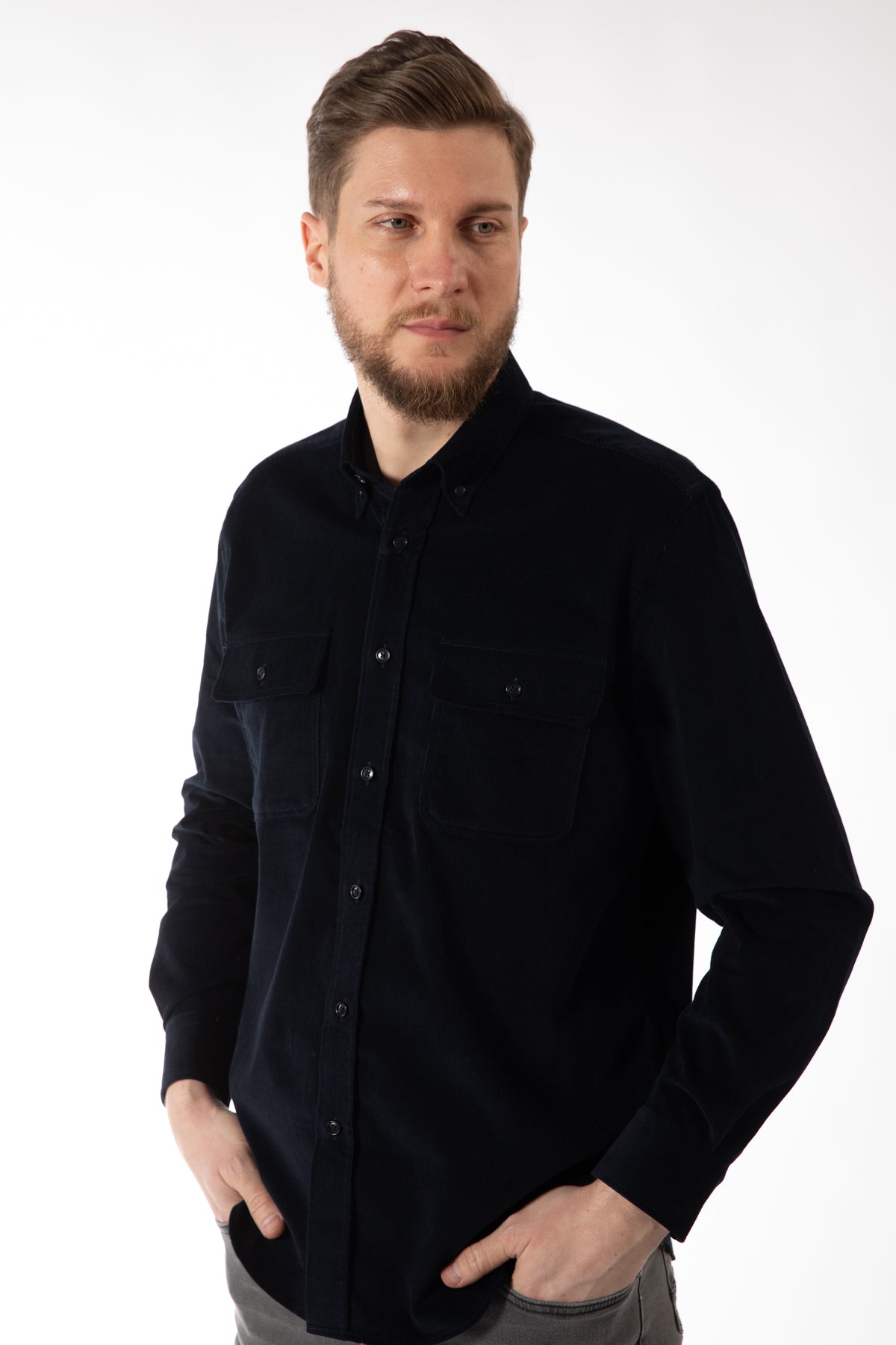 CAMASA CASUAL REGULAR FIT  D'S DAMAT  - Bleumarin