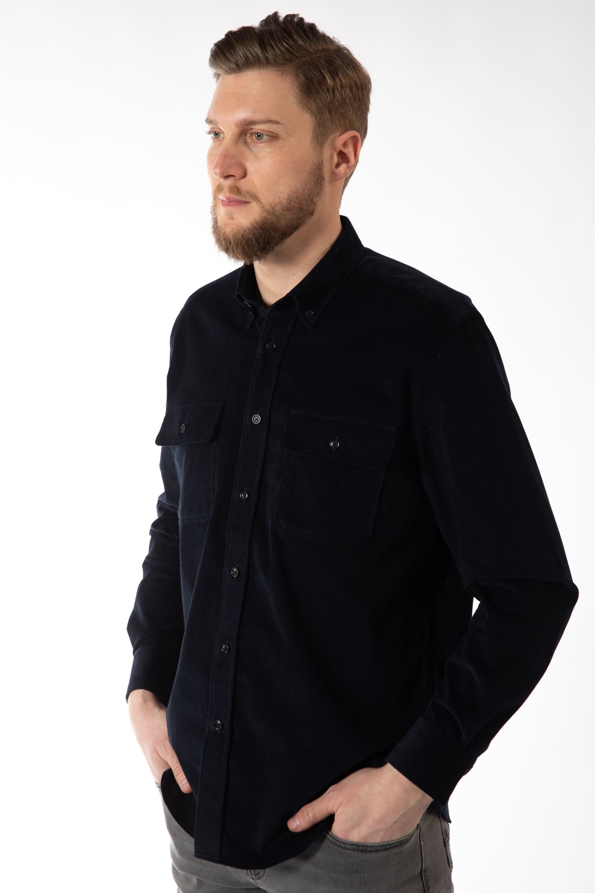 CAMASA CASUAL REGULAR FIT  D'S DAMAT  - Bleumarin