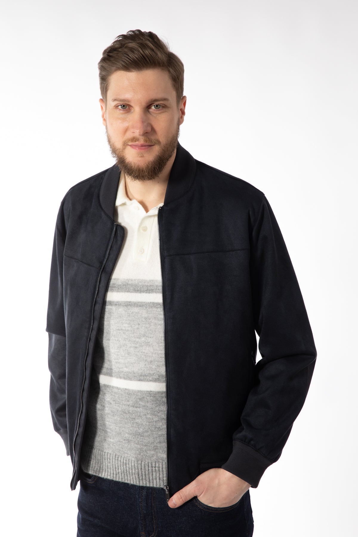 GEACA REGULAR FIT D'S DAMAT  - Bleumarin