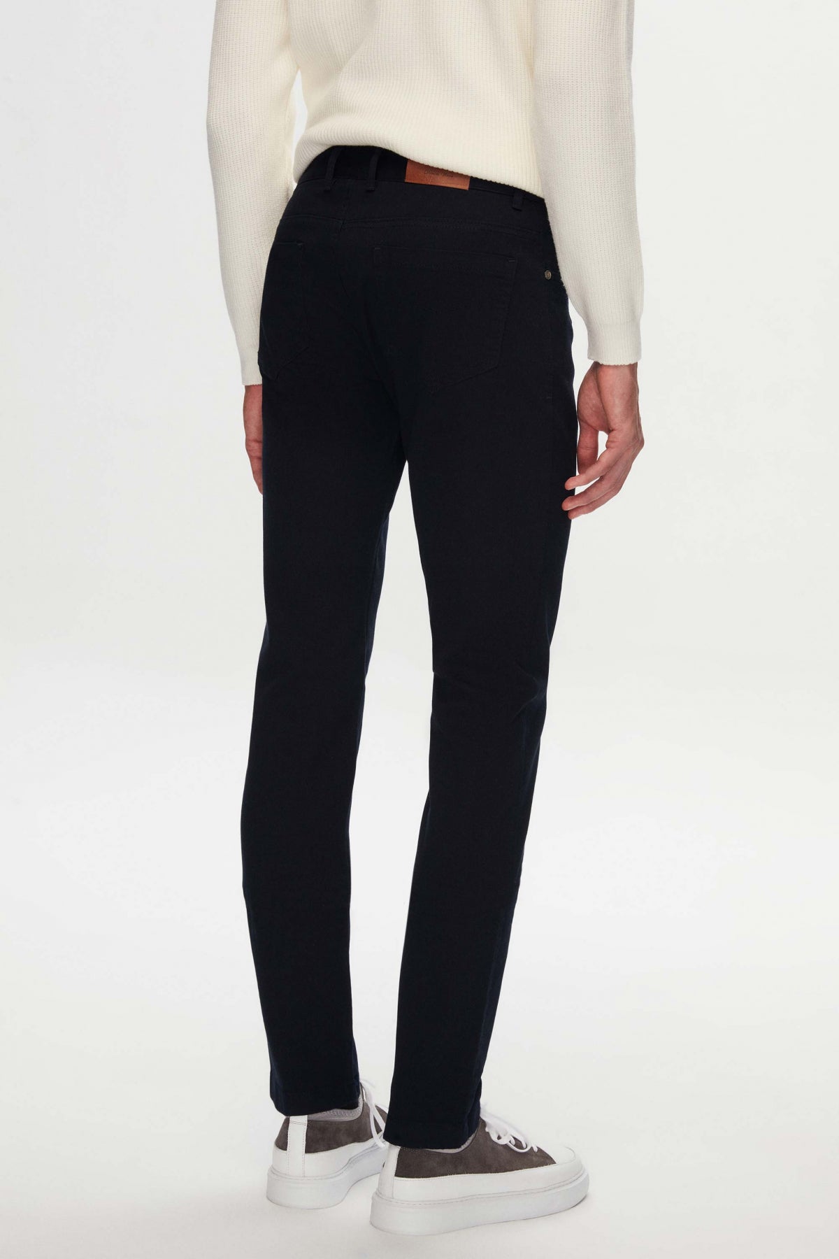 PANTALONI CASUAL SLIM FIT D'S DAMAT  - Bleumarin
