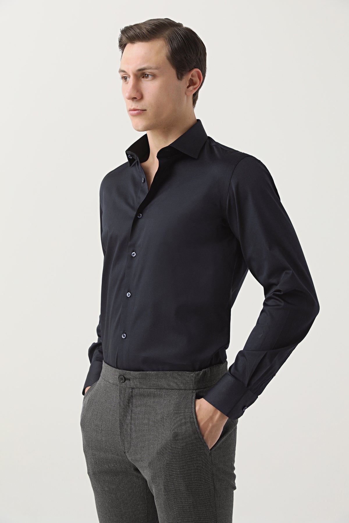 CAMASA D'S DAMAT SLIM FIT  - Bleumarin