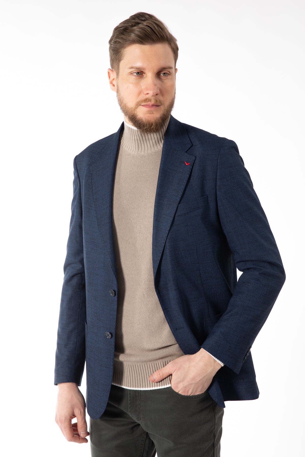 SACOU REGULAR FIT D'S DAMAT  - Bleumarin