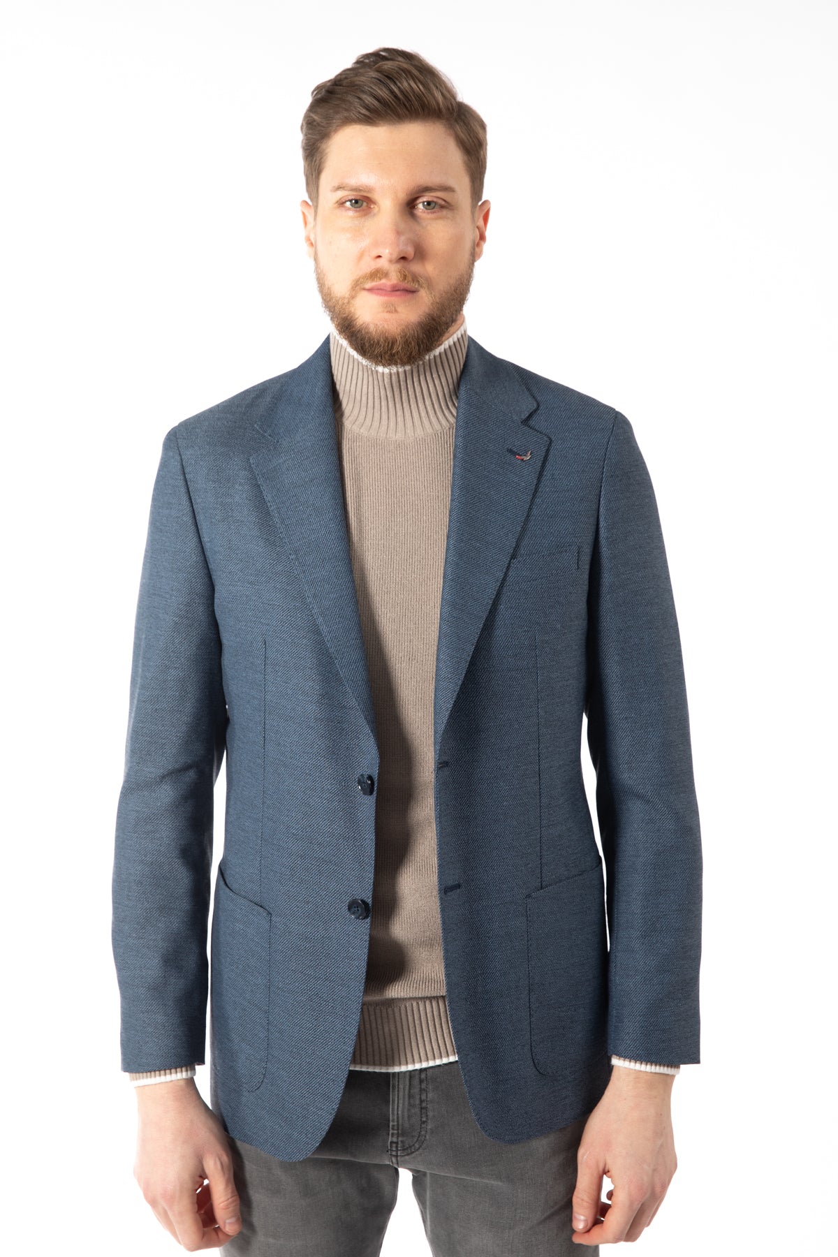SACOU REGULAR FIT D'S DAMAT  - Bleumarin