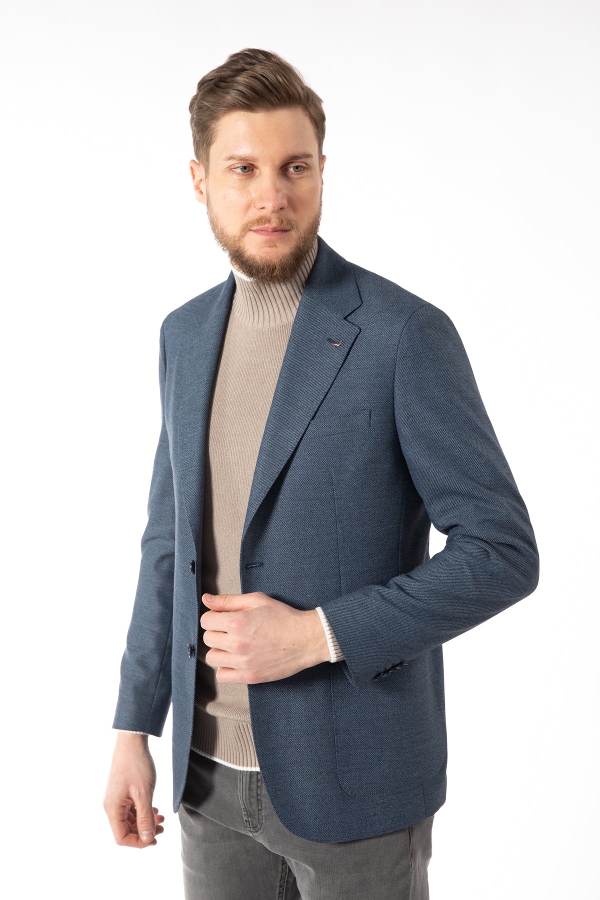 SACOU REGULAR FIT D'S DAMAT  - Bleumarin