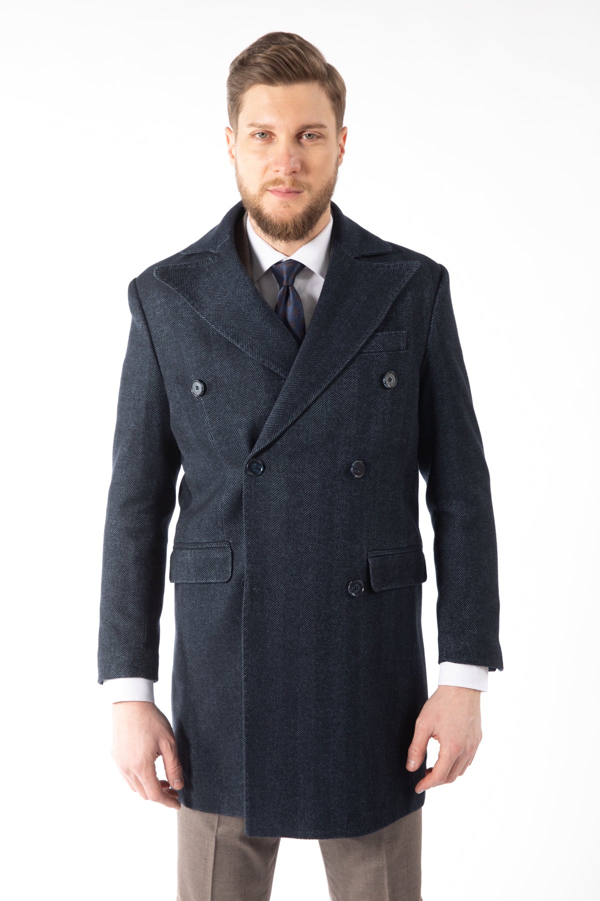 PALTON SLIM FIT  D'S DAMAT  - Bleumarin