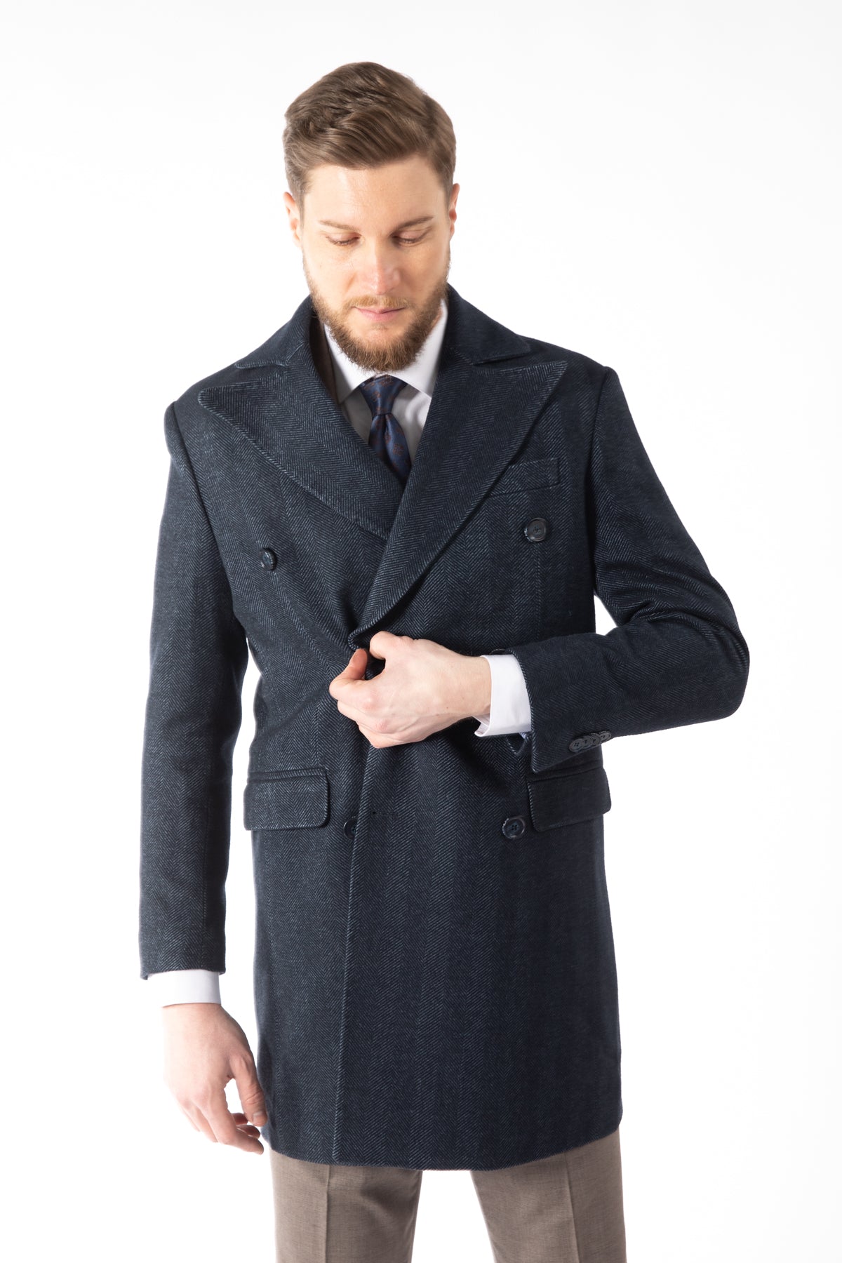 PALTON SLIM FIT  D'S DAMAT  - Bleumarin