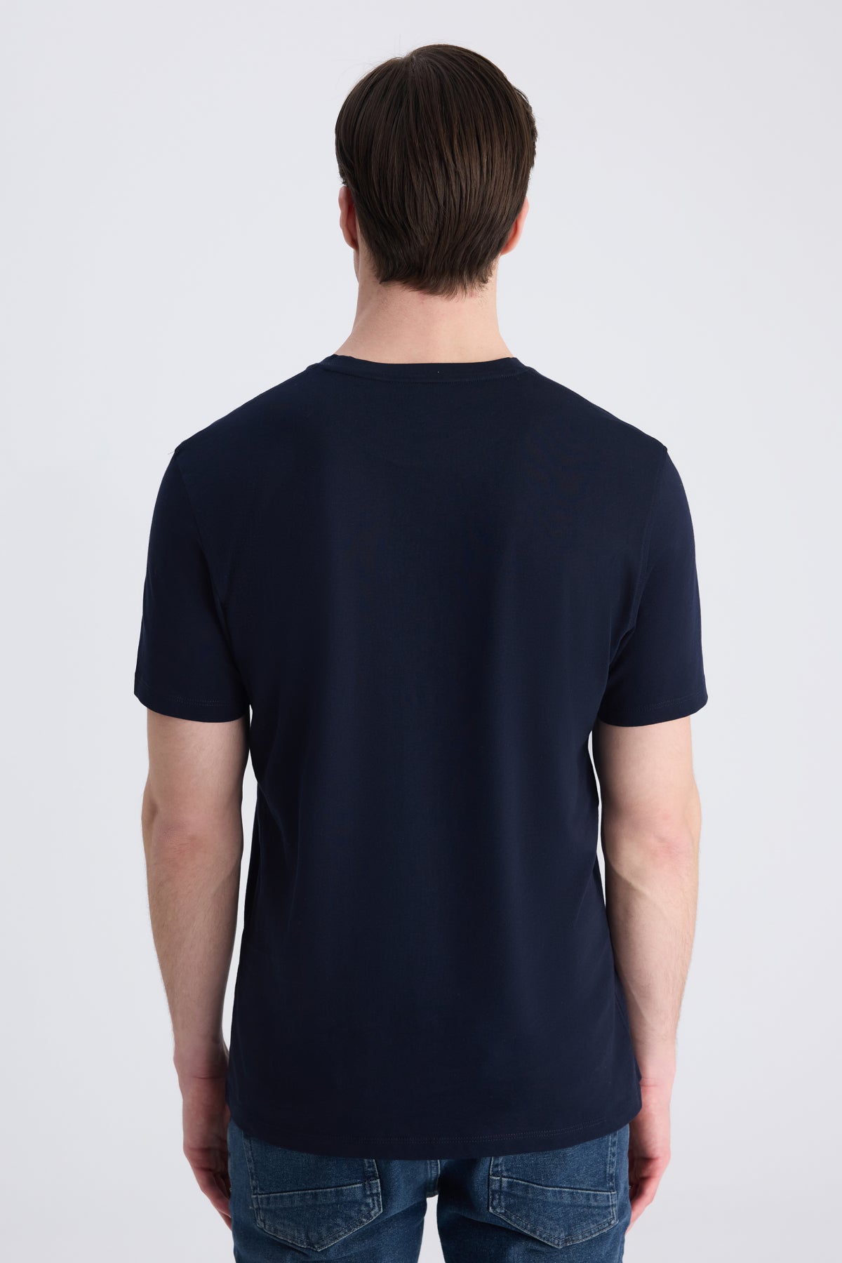 TRICOU REGULAR FIT D'S DAMAT  - Bleumarin