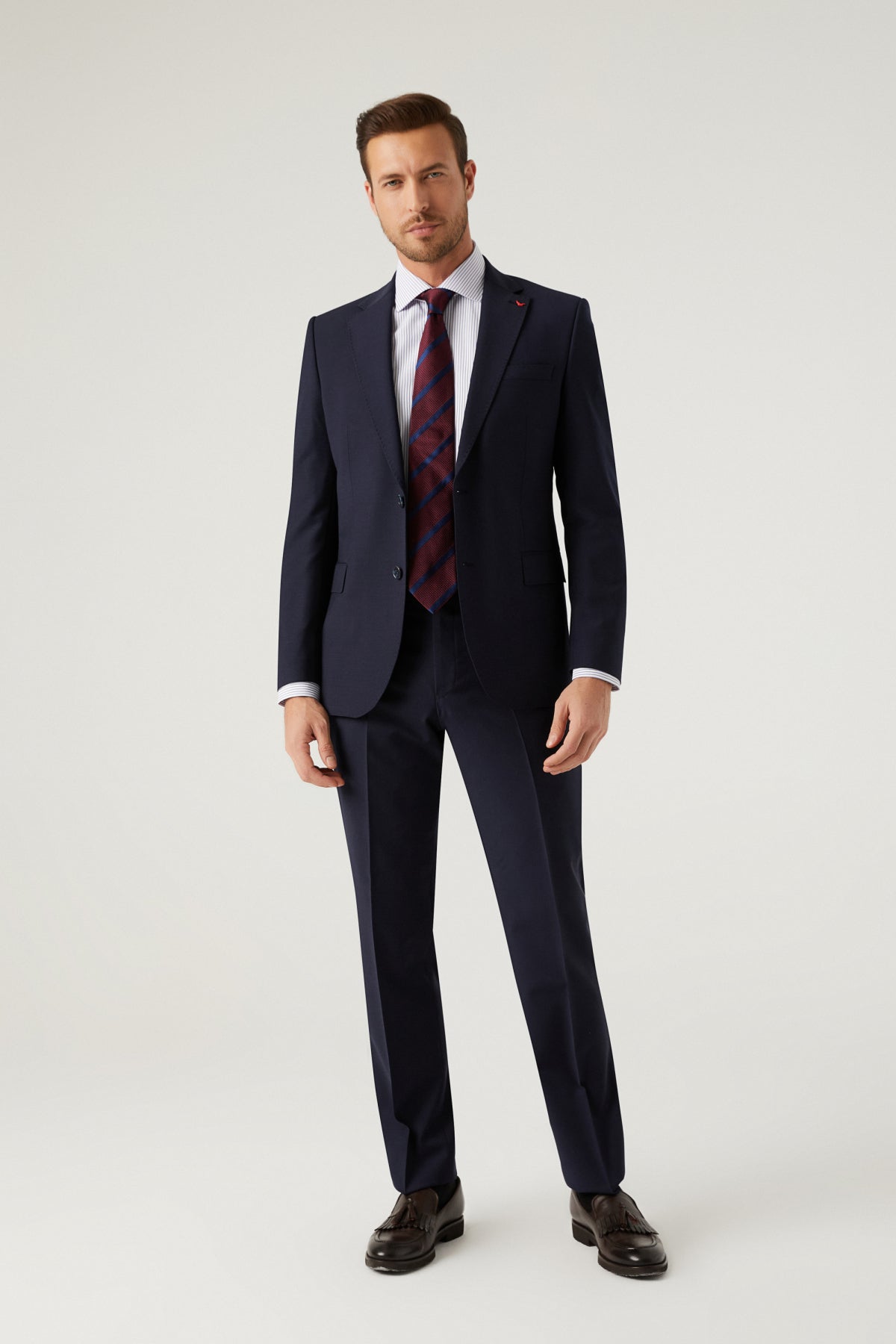 COSTUM  D'S DAMAT SLIM FIT  - Bleumarin