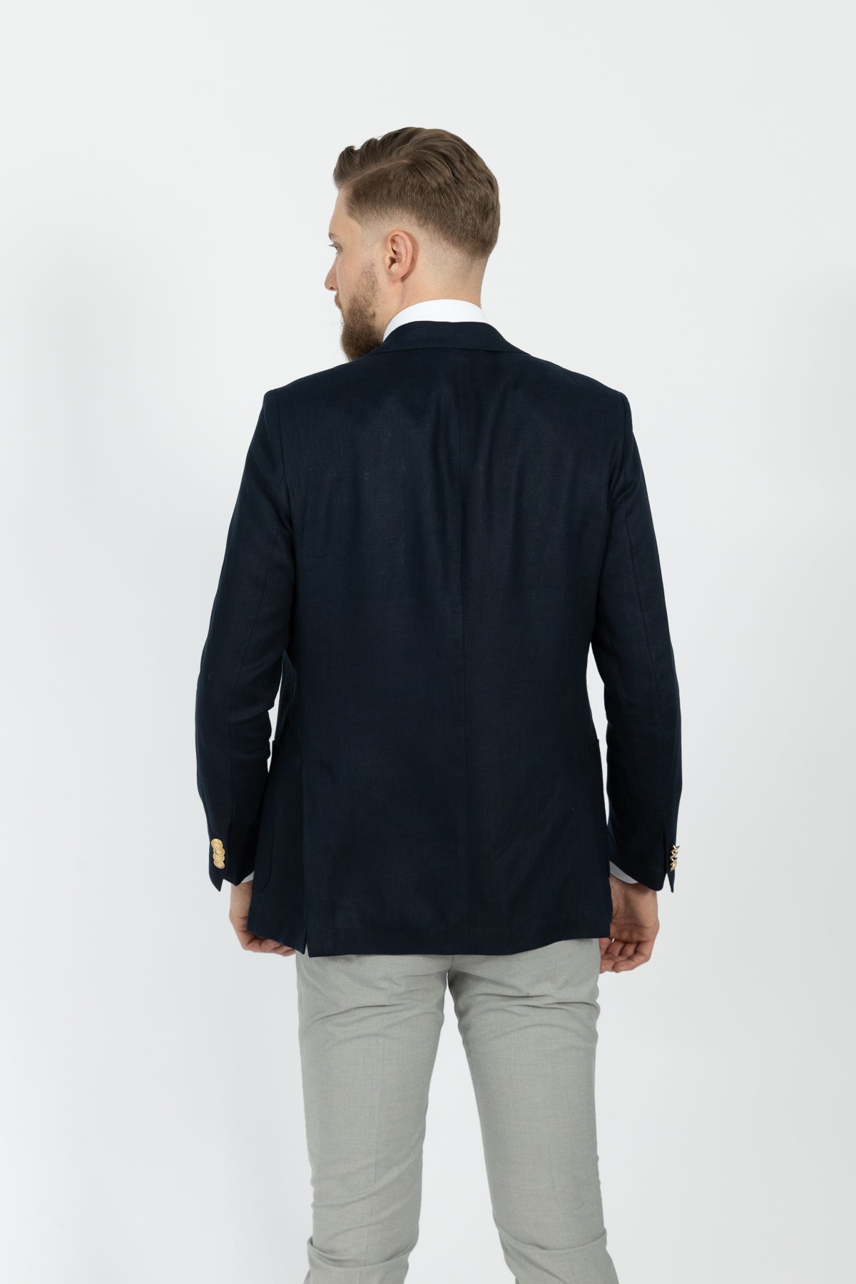SACOU REGULAR FIT D'S DAMAT  - Bleumarin