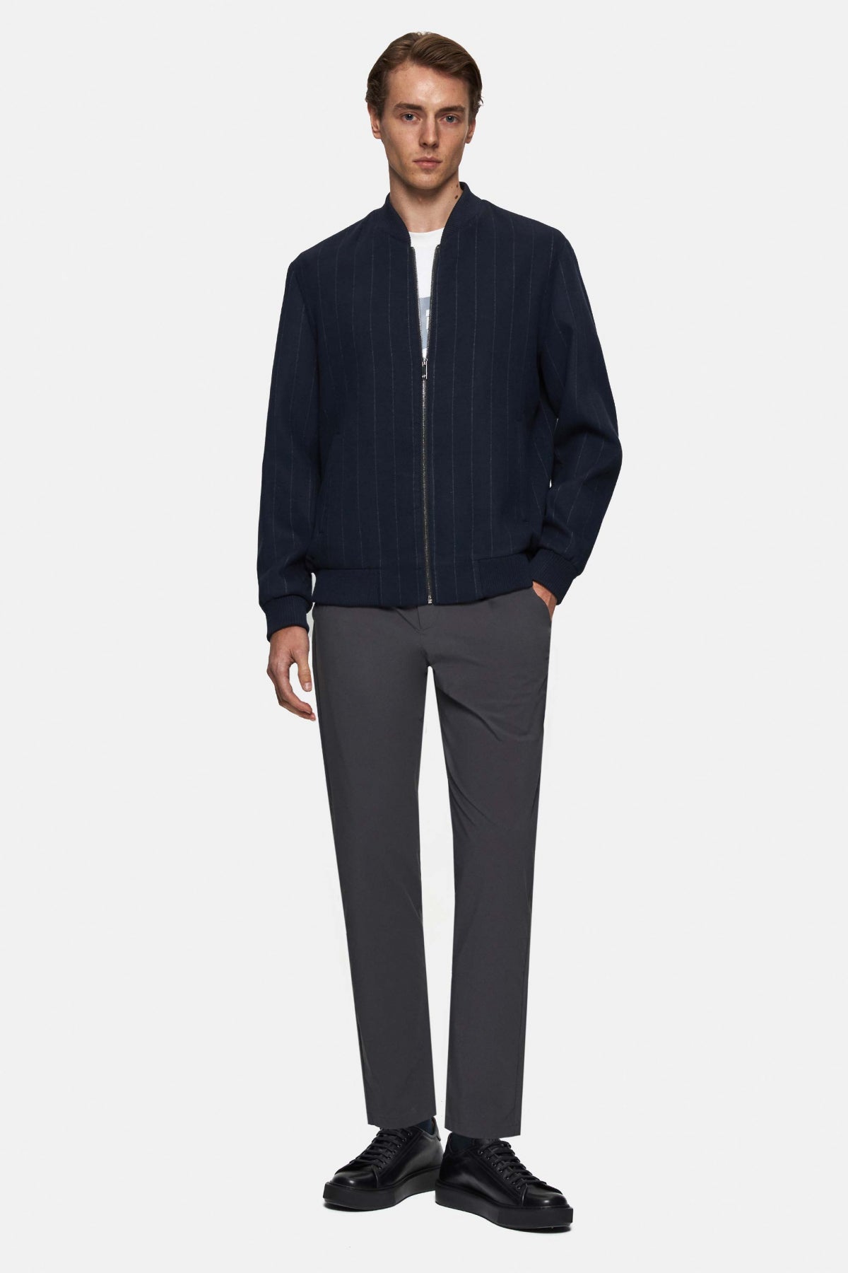 GEACA REGULAR FIT D'S DAMAT  - Bleumarin