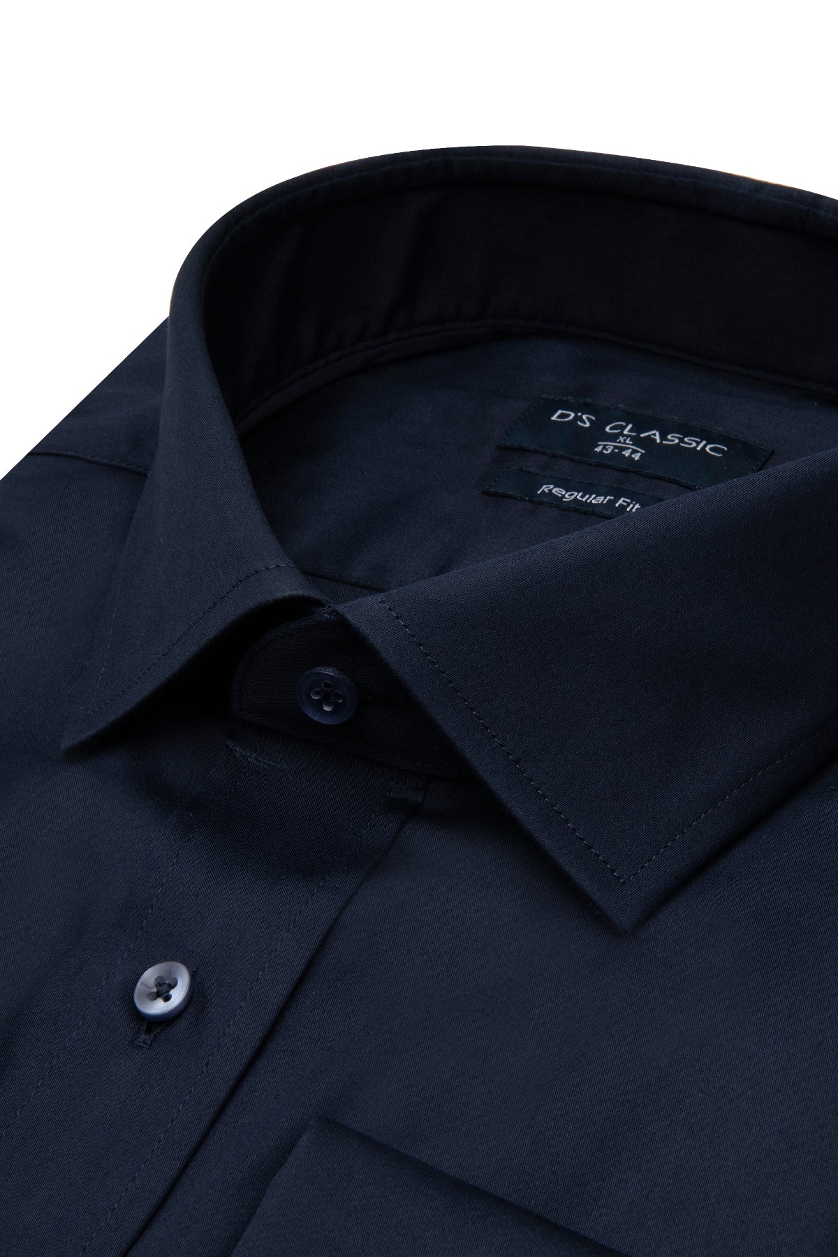 CAMASA CU BUTONI D'S DAMAT REGULAR FIT  - Bleumarin