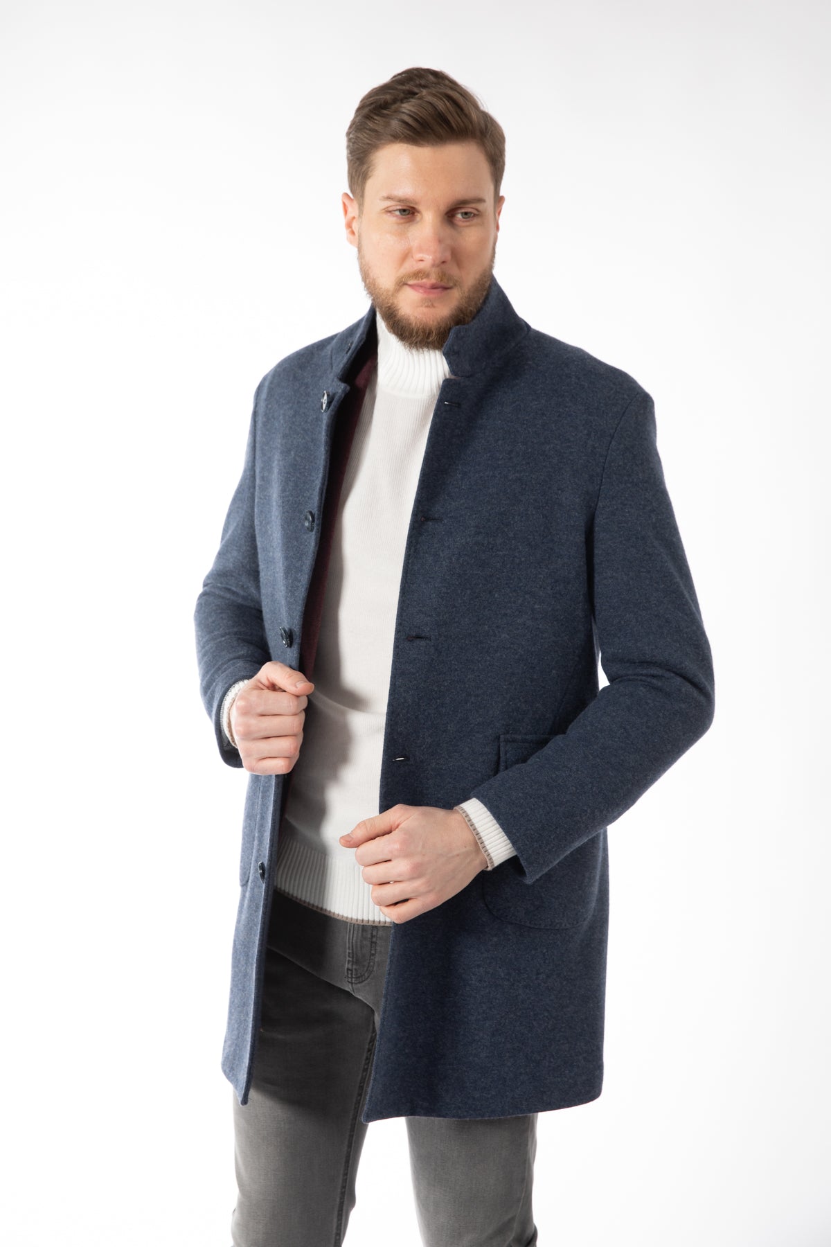 PALTON SLIM FIT  D'S DAMAT  - Bleumarin