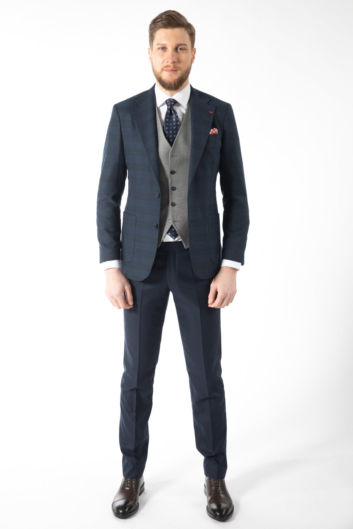 COSTUM SLIM FIT D'S DAMAT  - Bleumarin