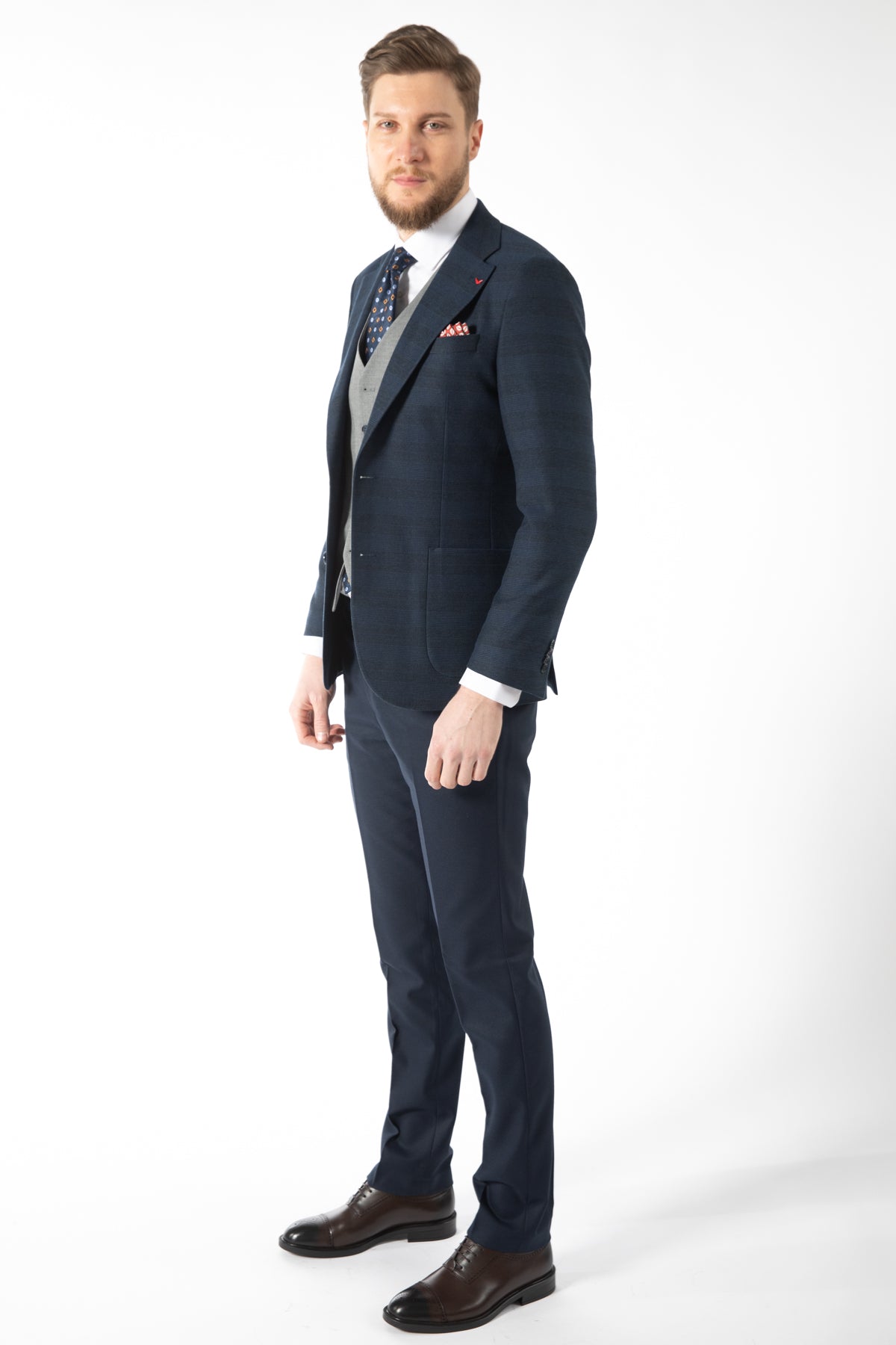 COSTUM SLIM FIT D'S DAMAT  - Bleumarin