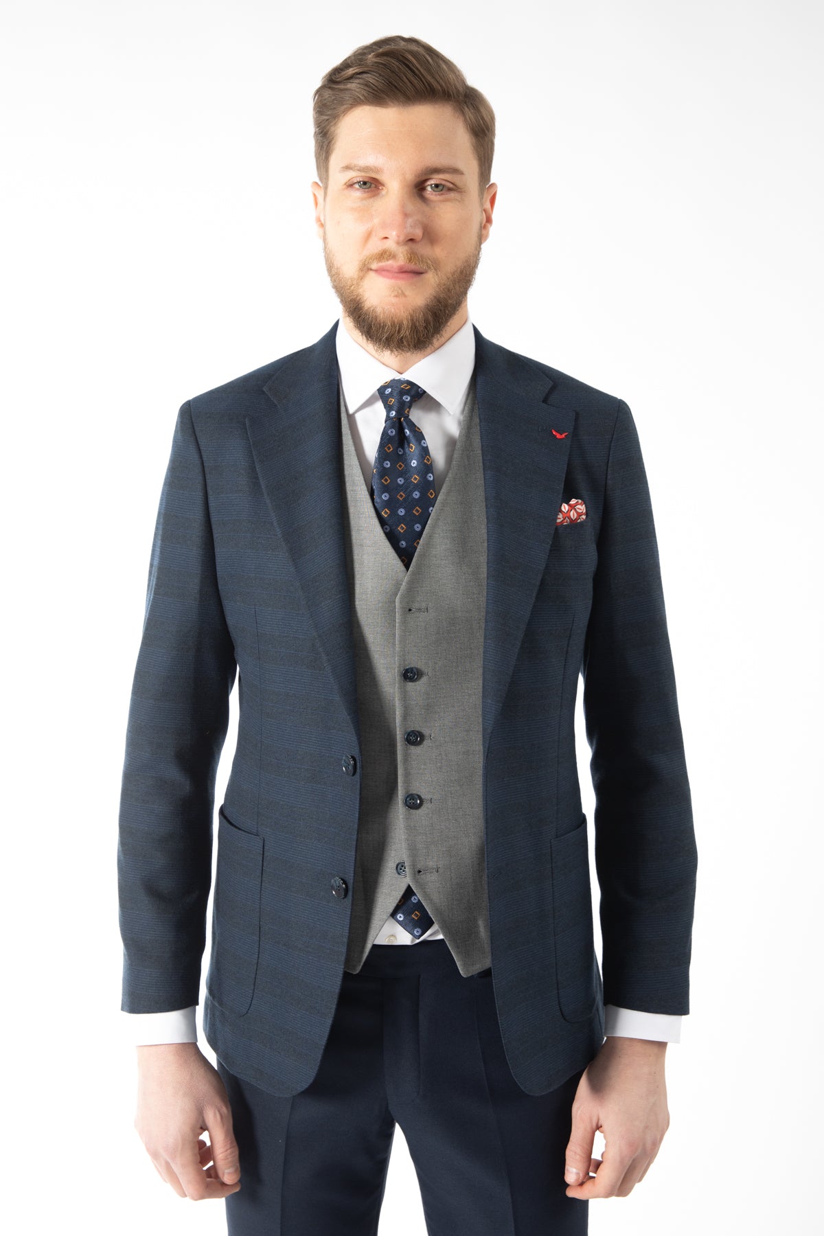 COSTUM SLIM FIT D'S DAMAT  - Bleumarin