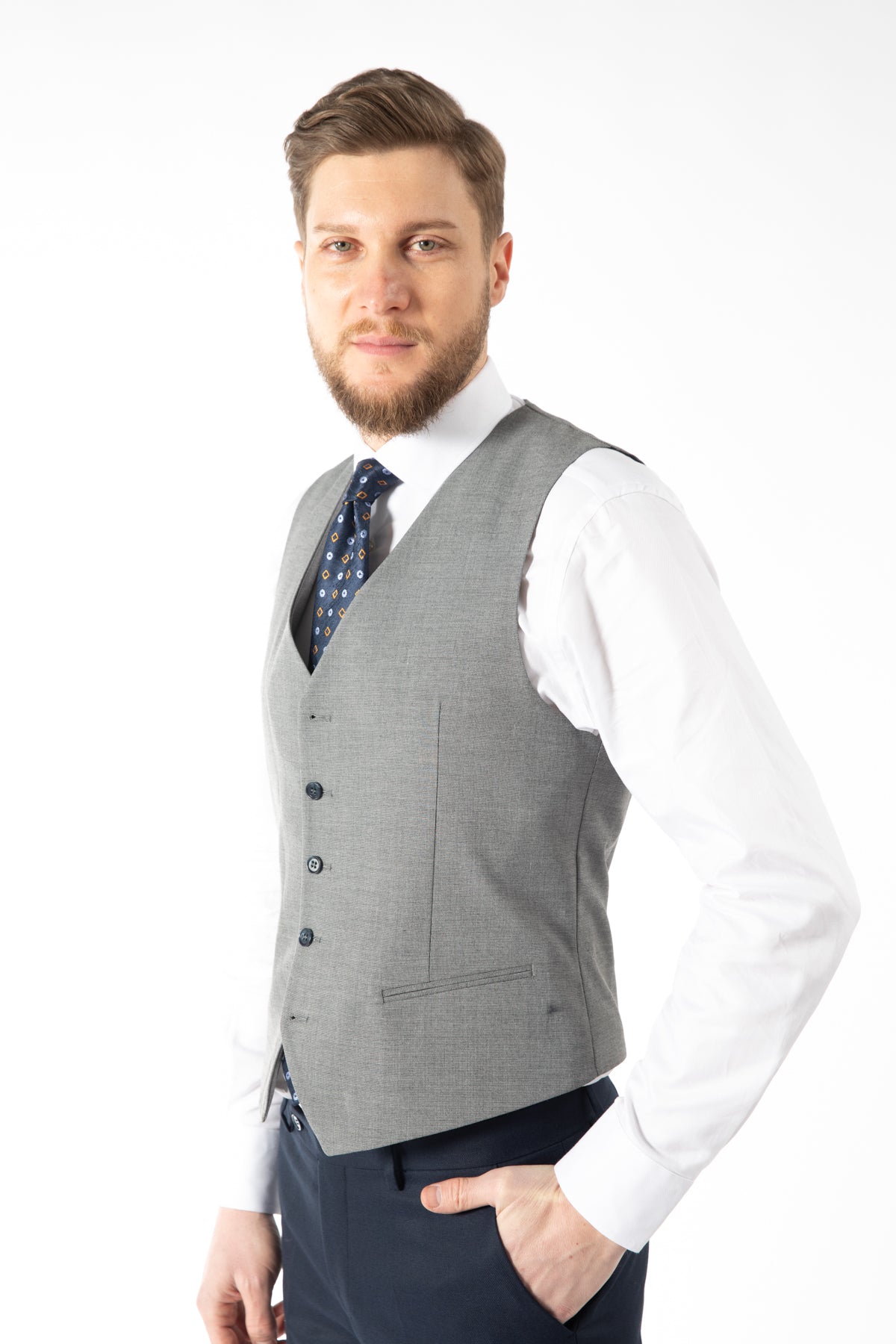COSTUM SLIM FIT D'S DAMAT  - Bleumarin