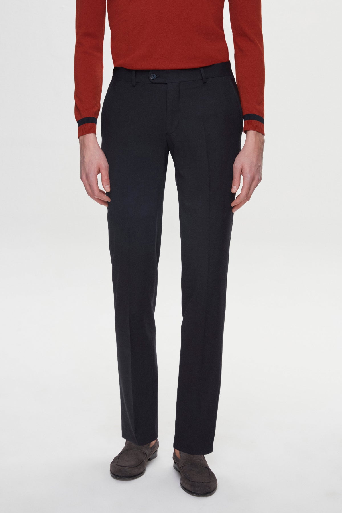 PANTALONI  D'S DAMAT SLIM FIT  - Bleumarin