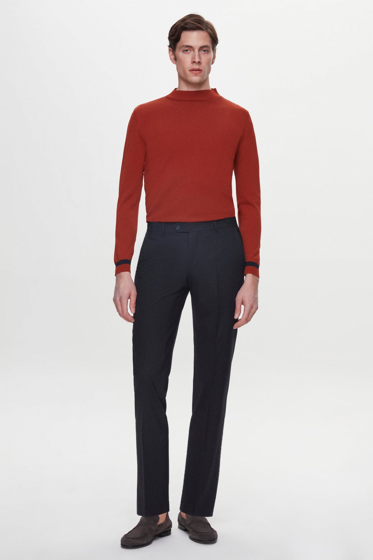 PANTALONI  D'S DAMAT SLIM FIT  - Bleumarin