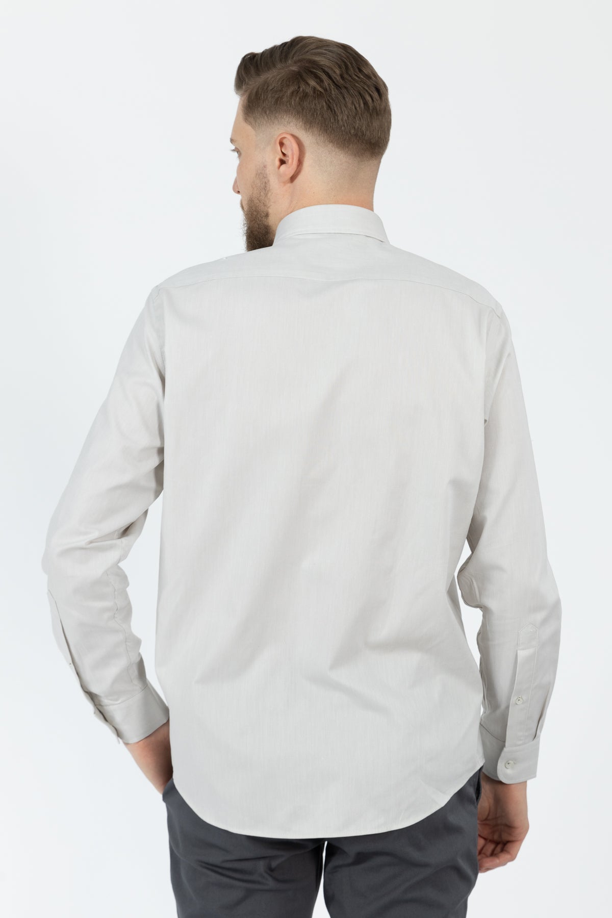 CAMASA CASUAL SLIM FIT D'S DAMAT  - Piatră