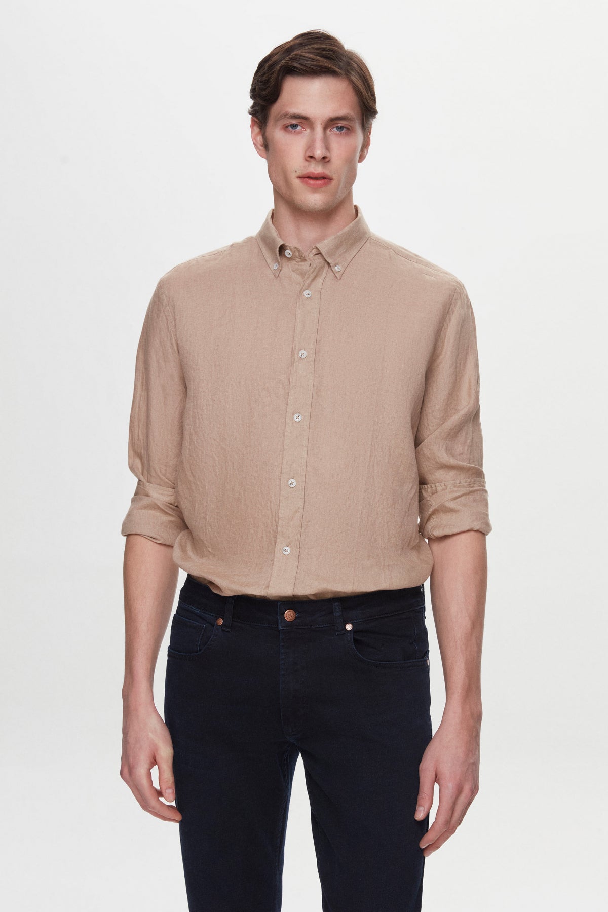 CAMASA REGULAR FIT D'S DAMAT  - Bej