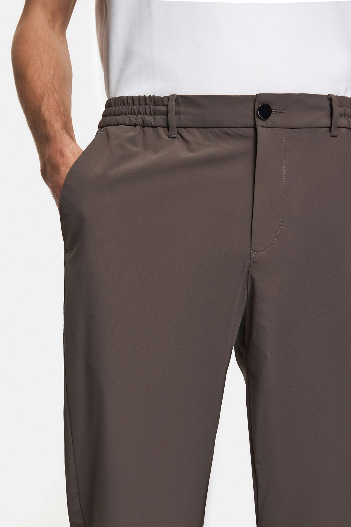 PANTALONI CASUAL SLIM FIT D'S DAMAT  - Taupe