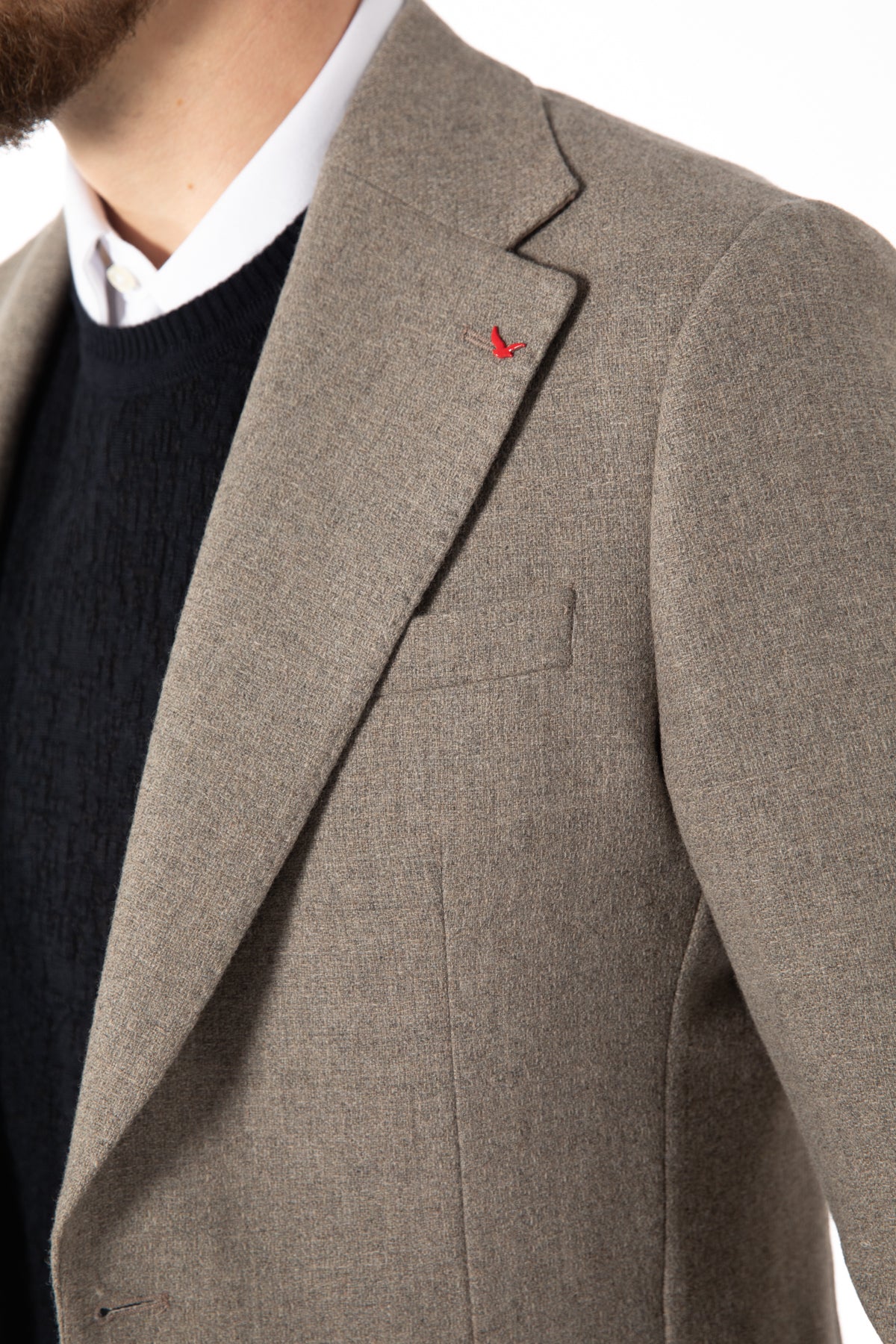 SACOU SLIM FIT D'S DAMAT  - Taupe