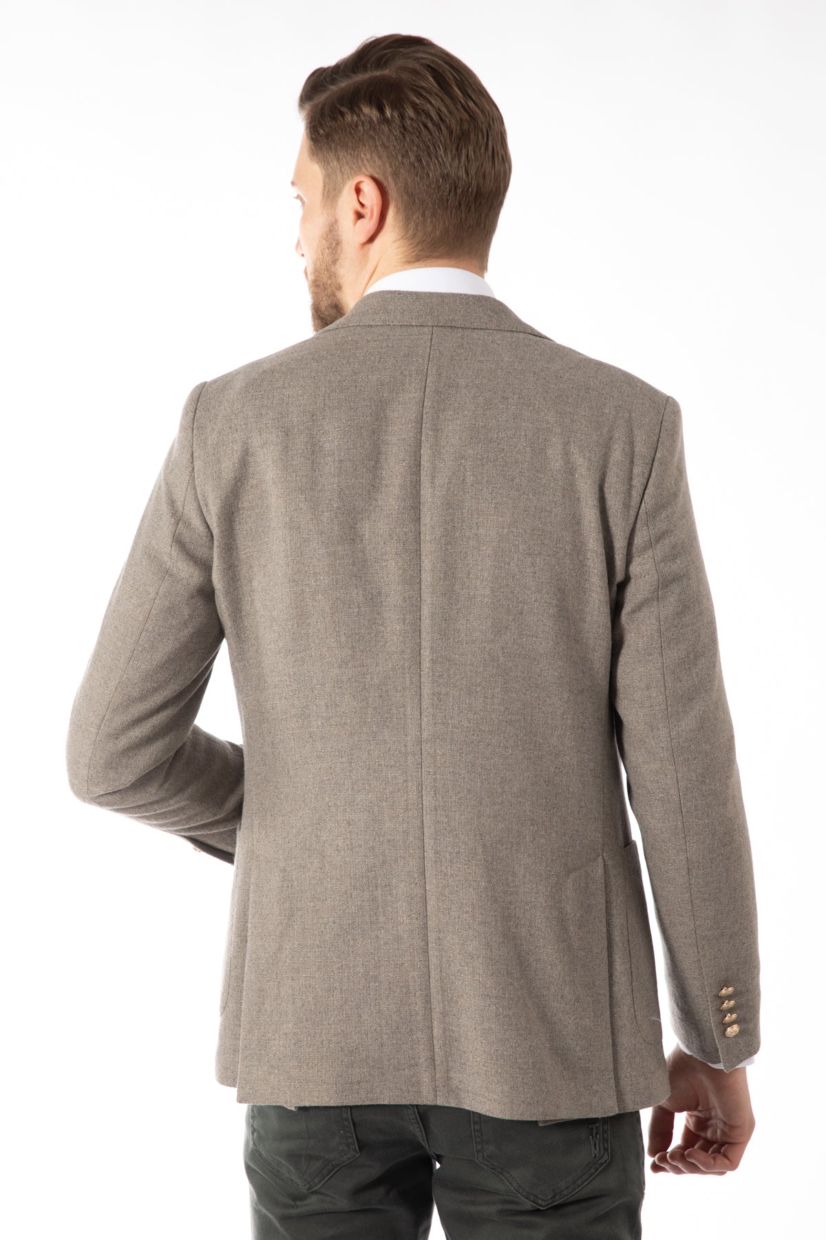 SACOU SLIM FIT D'S DAMAT  - Taupe