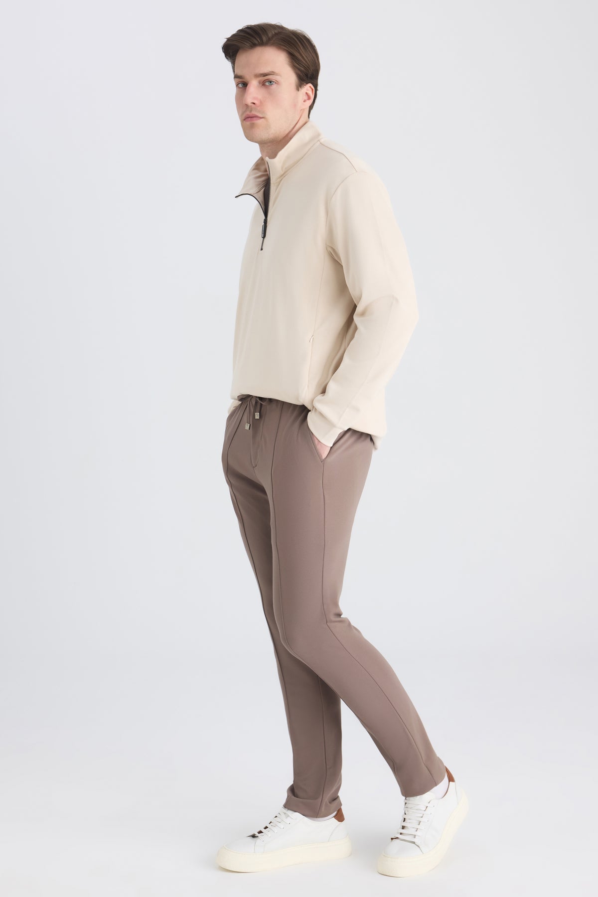 PANTALONI JOGGER D'S DAMAT  - Bej
