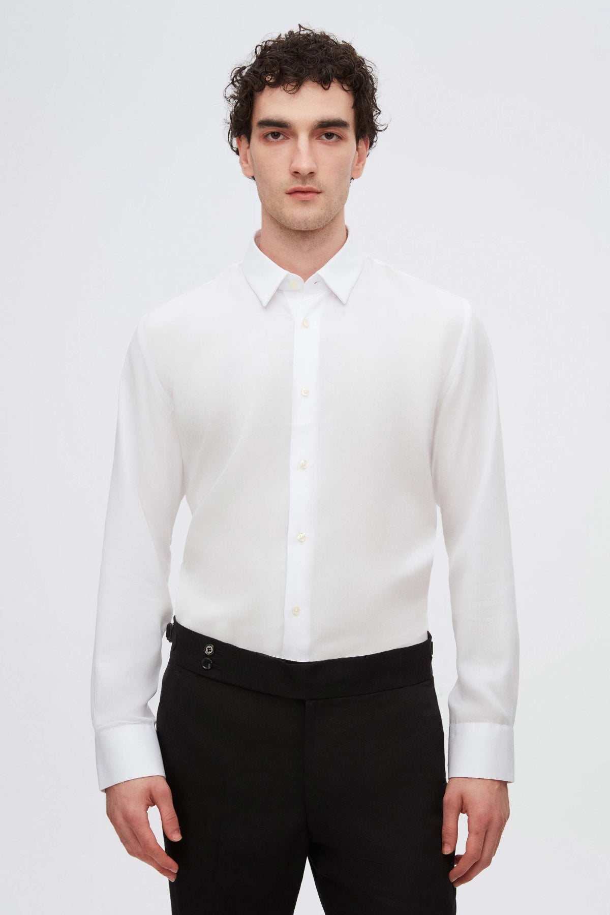 CAMASA SLIM FIT D'S DAMAT  - Alb