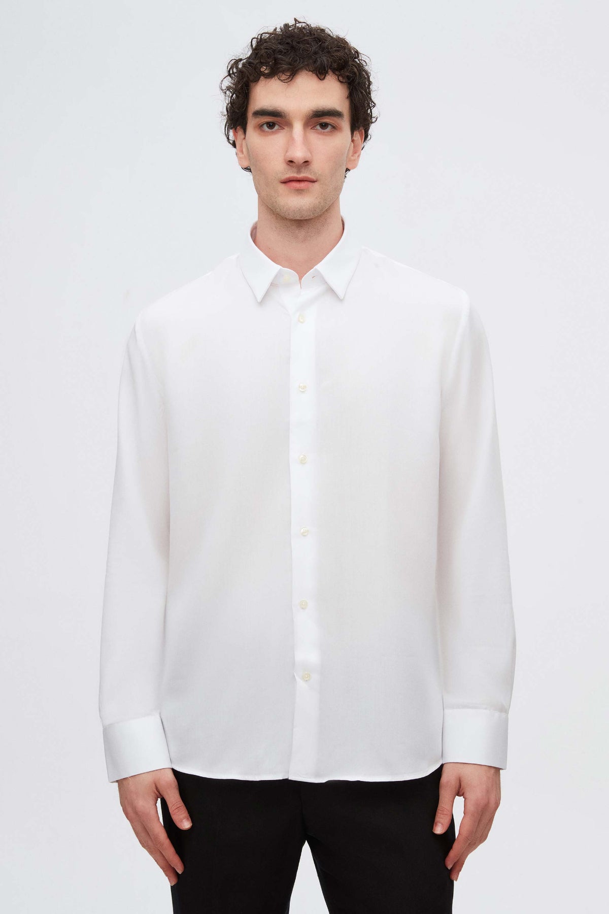 CAMASA SLIM FIT D'S DAMAT  - Alb