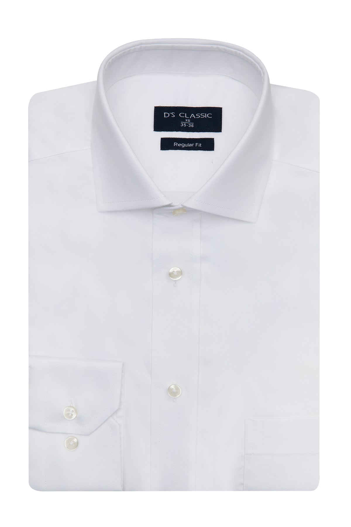 CAMASA  D'S DAMAT REGULAR FIT  - Alb