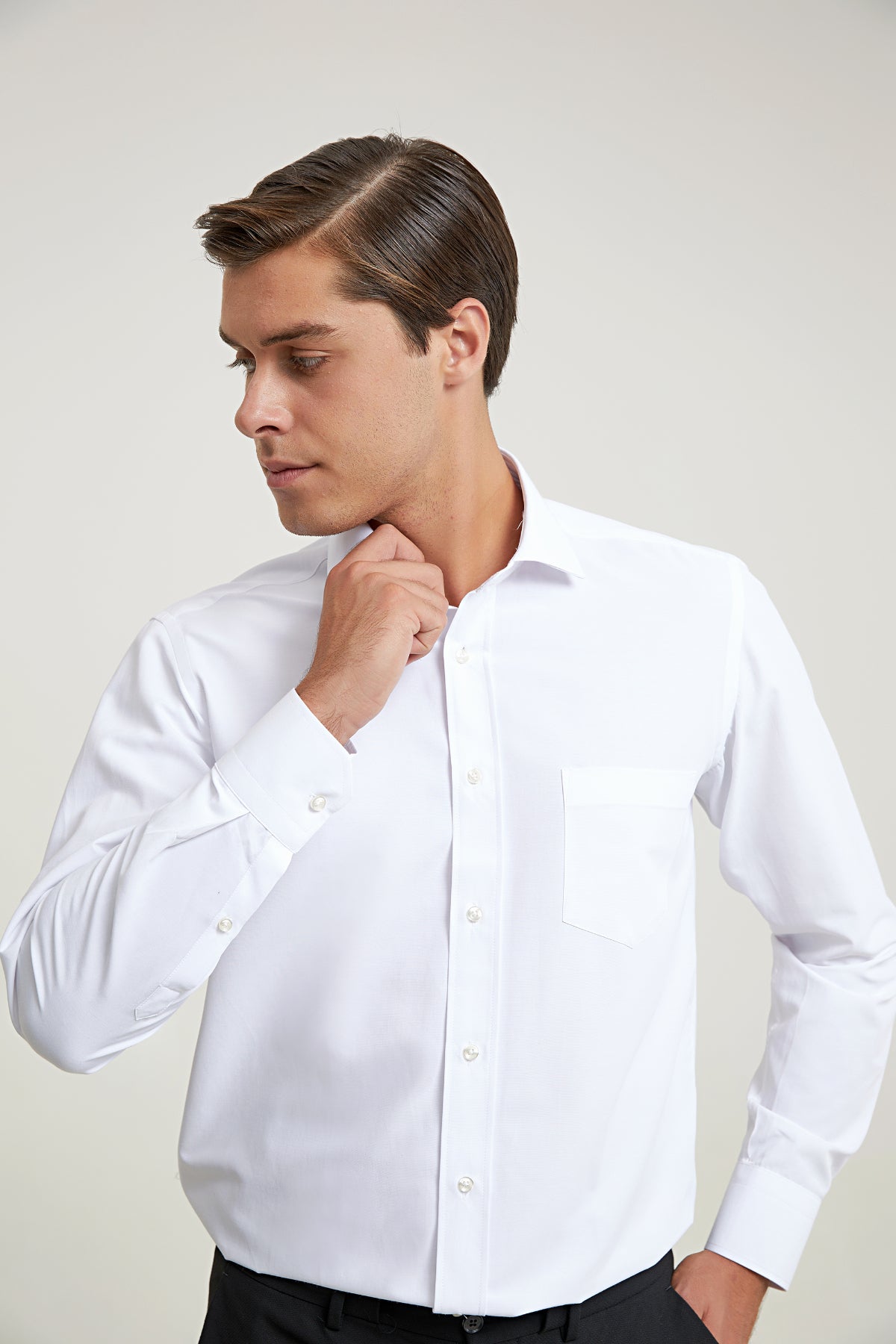 CAMASA REGULAR FIT  D'S DAMAT  - Alb