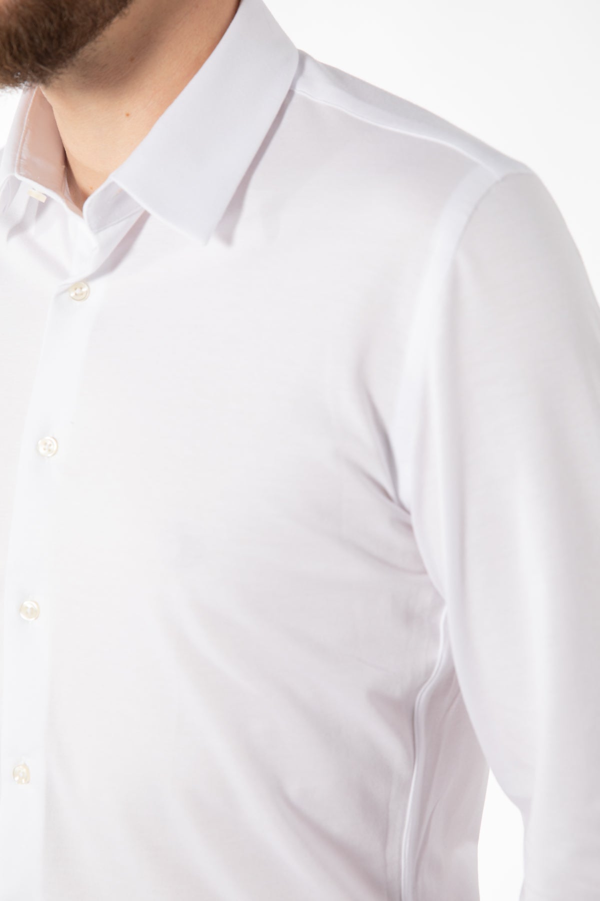 CAMASA SLIM FIT  D'S DAMAT  - Alb