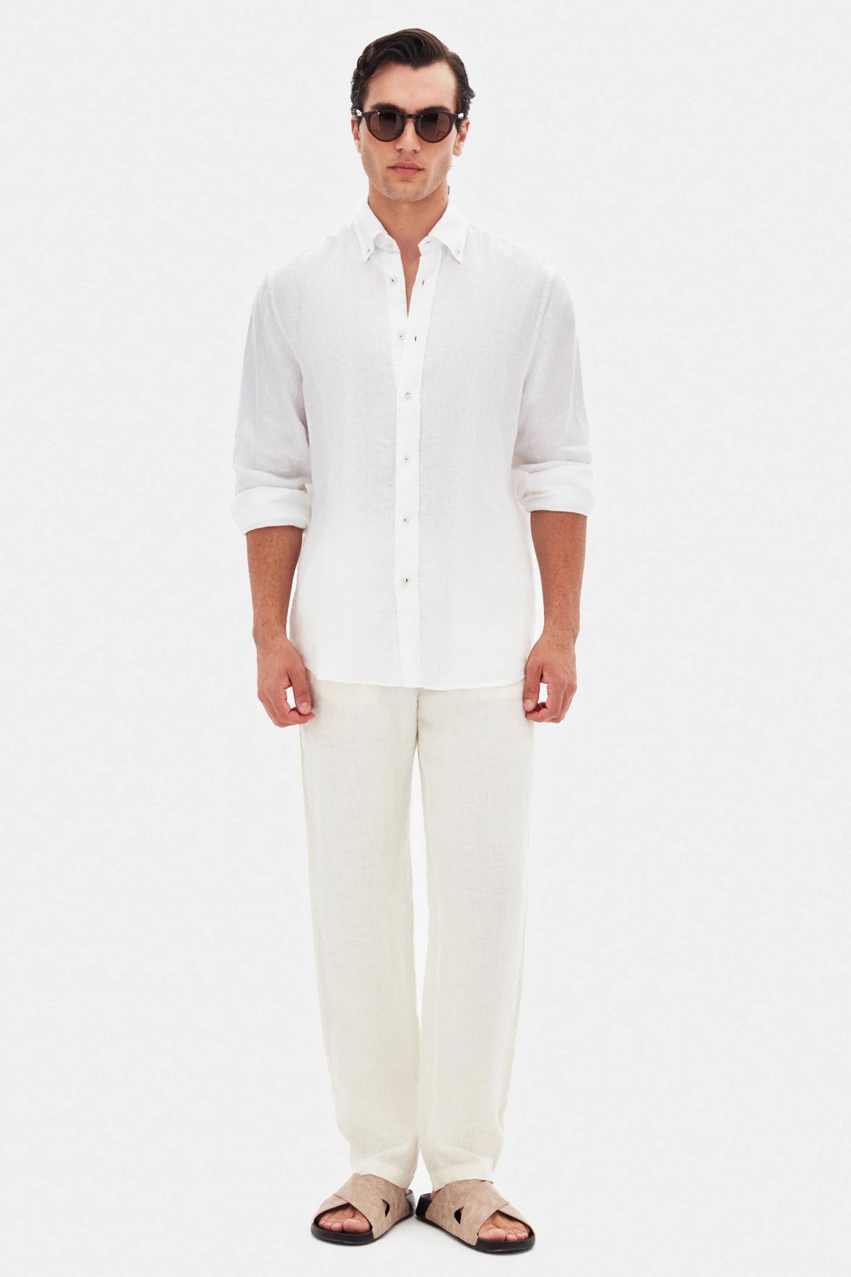 CAMASA COMFORT FIT D'S DAMAT  - Alb