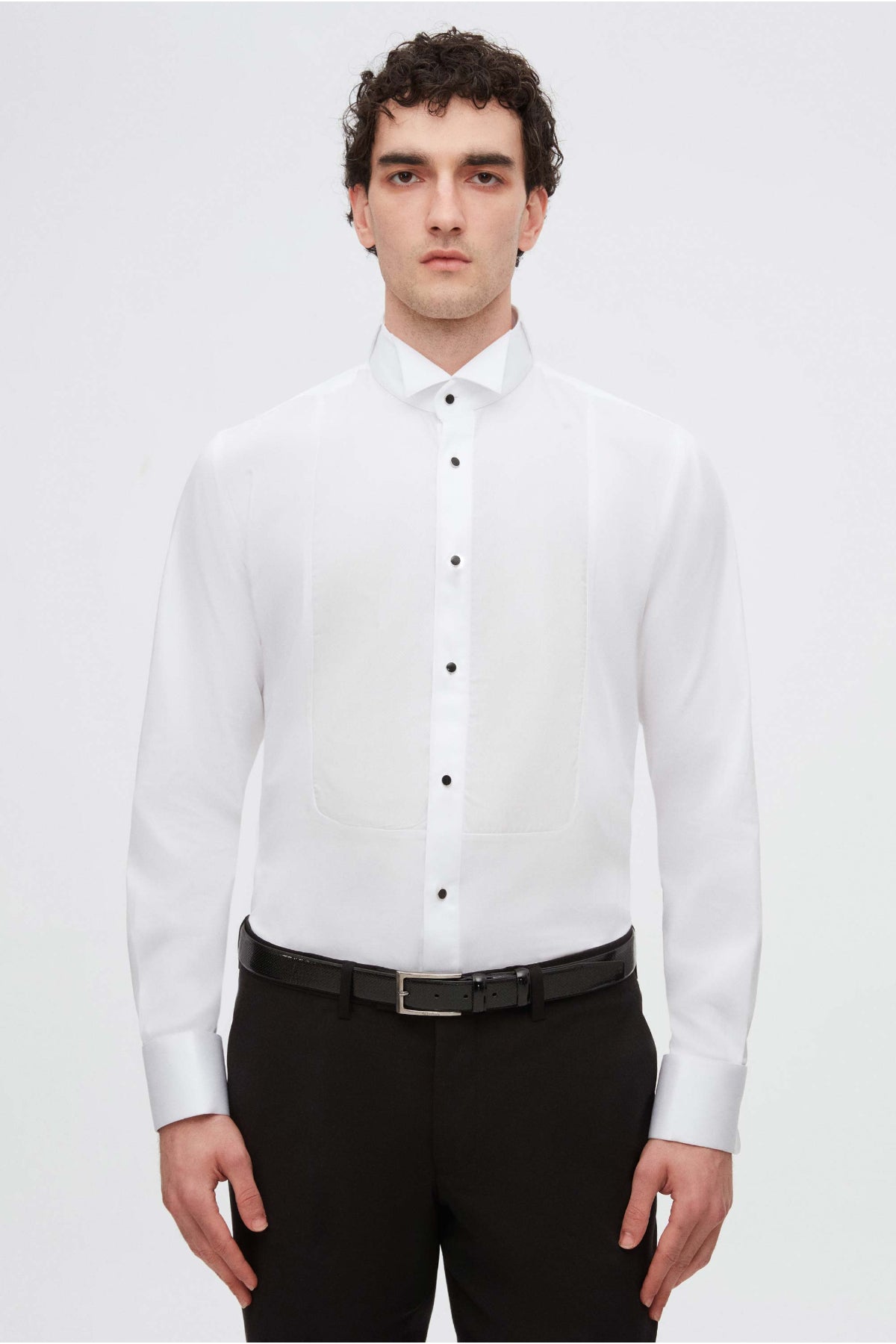 CAMASA CEREMONIE SLIM FIT D'S DAMAT  - Alb