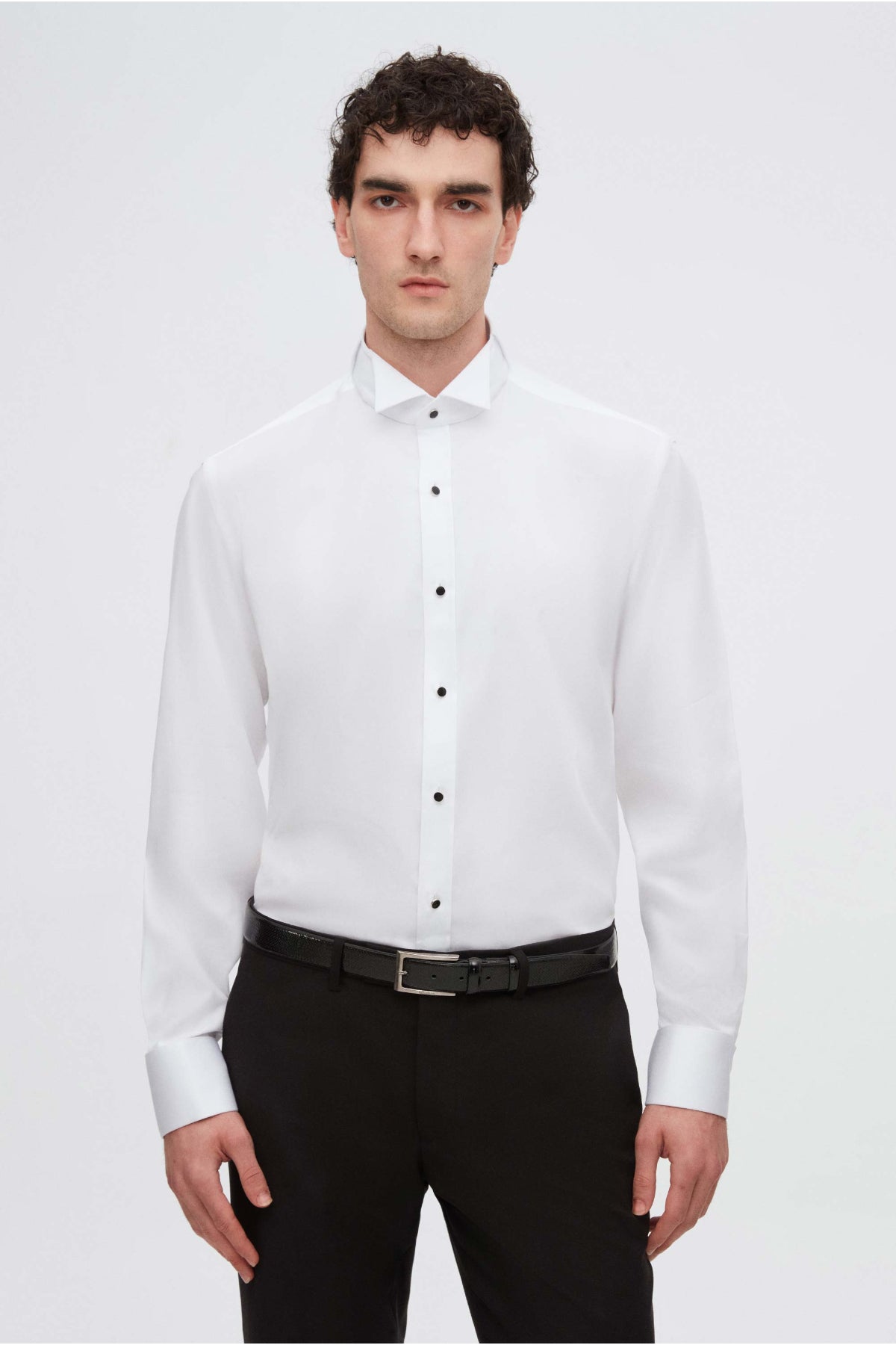 CAMASA CEREMONIE REGULAR FIT D'S DAMAT  - Alb