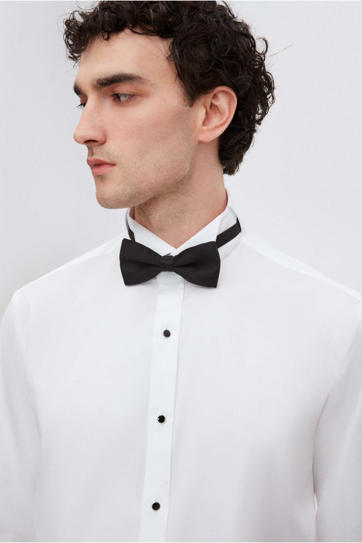 CAMASA CEREMONIE REGULAR FIT D'S DAMAT  - Alb