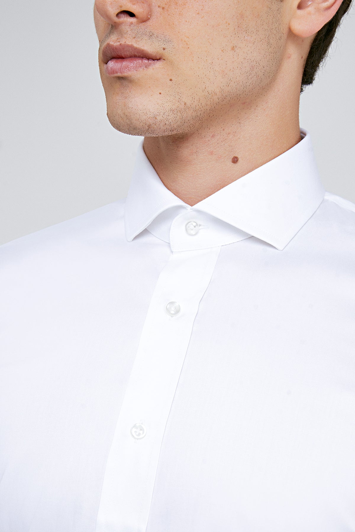 CAMASA  D'S DAMAT SLIM FIT  - Alb