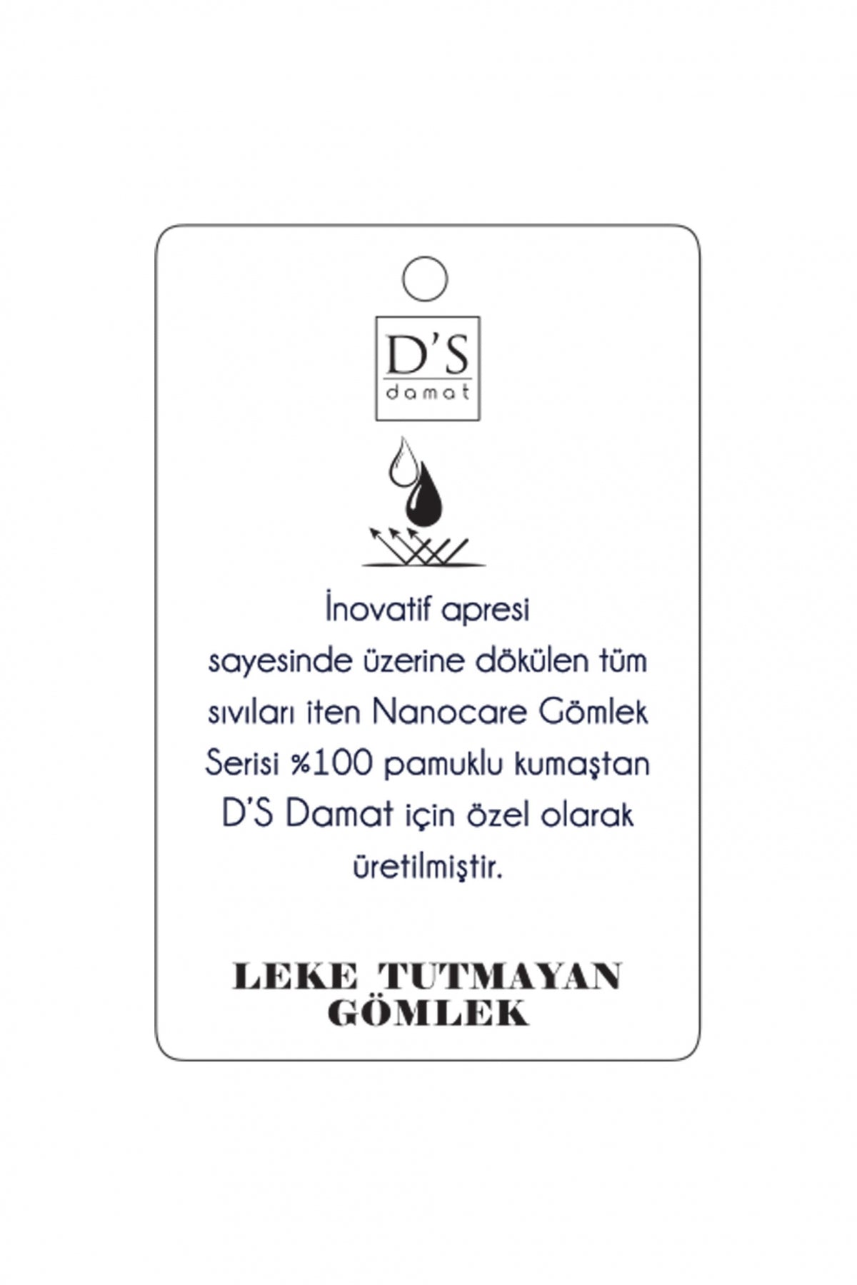 CAMASA CU BUTONI D'S DAMAT SLIM FIT  - Alb