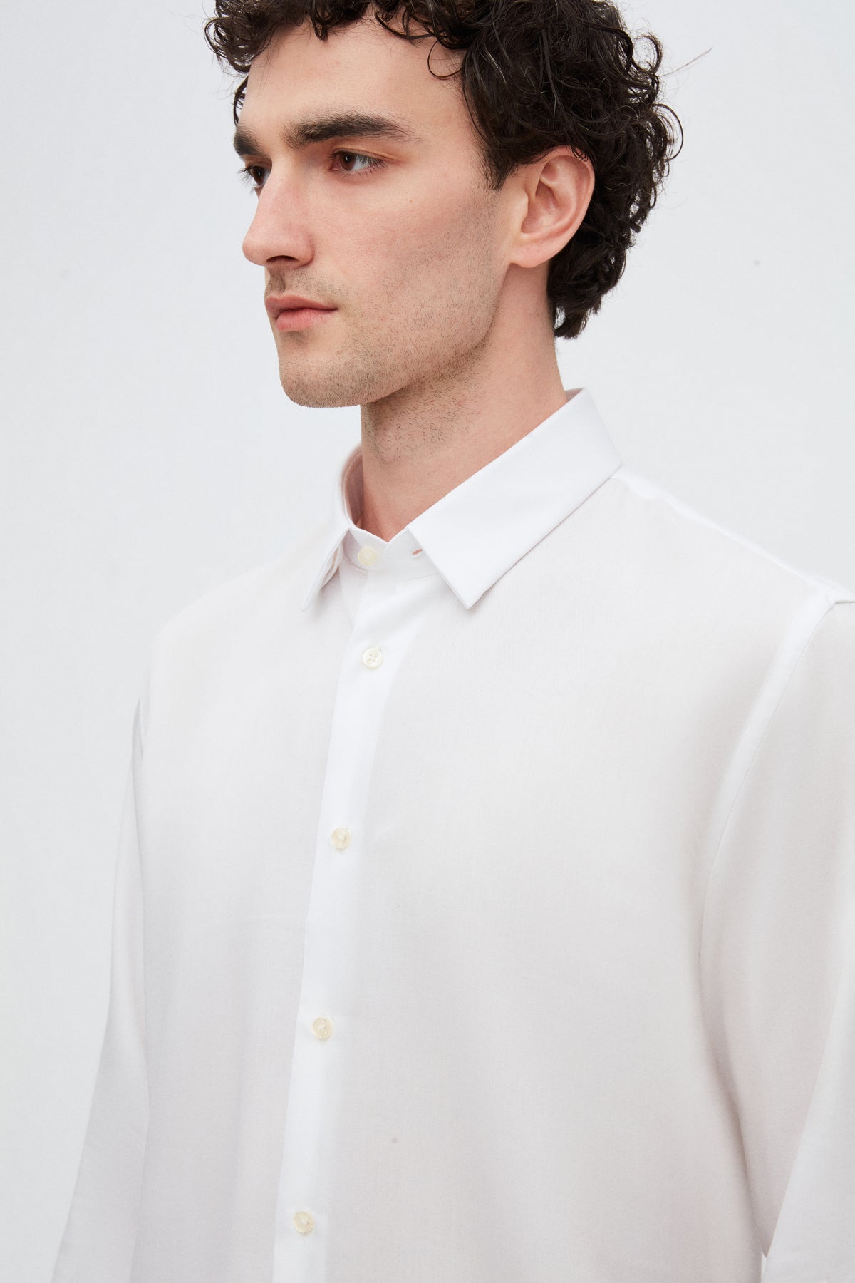 CAMASA SLIM FIT D'S DAMAT  - Alb